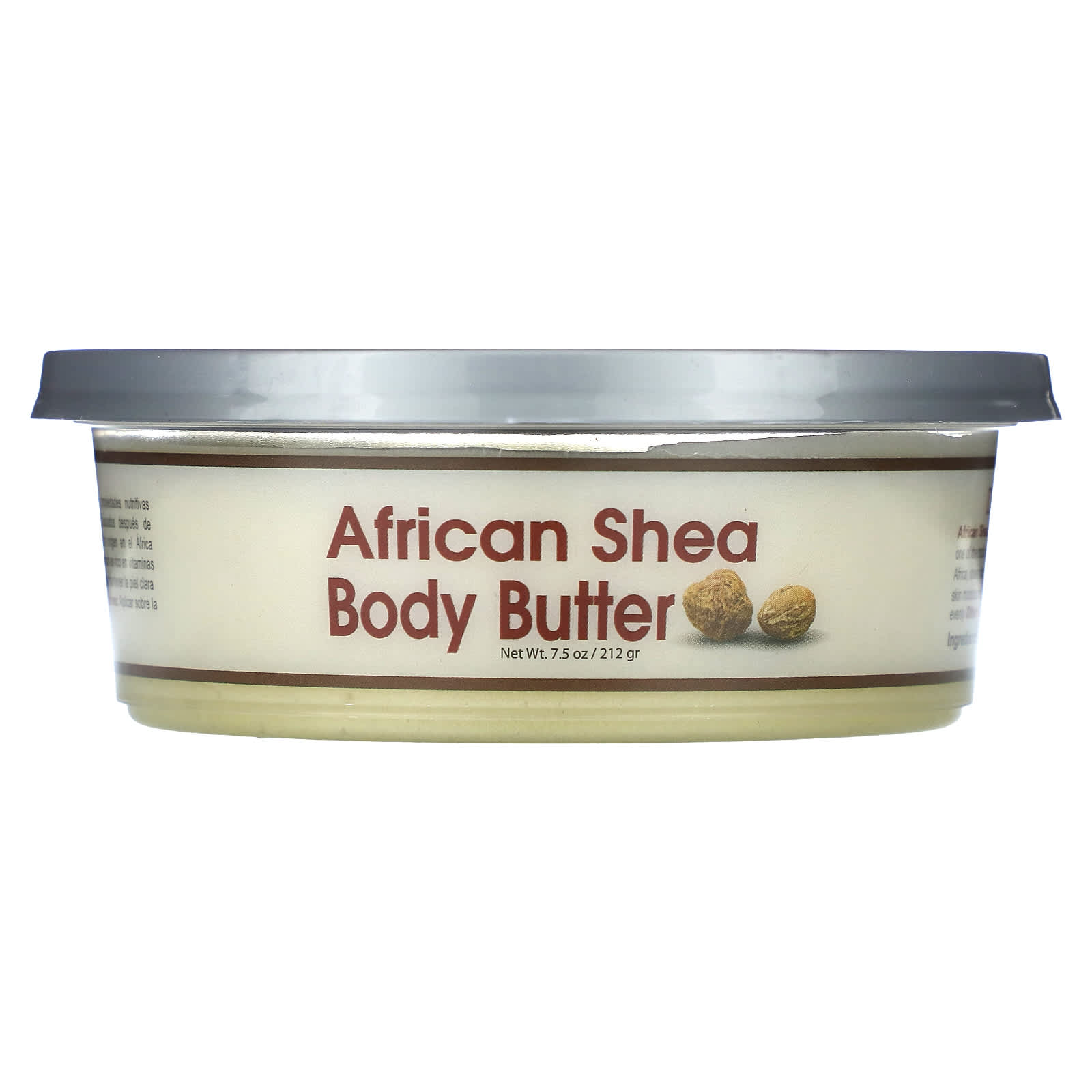 Okay Pure Naturals, African Shea Butter For Skin & Hair, White Smooth, 7.5 oz (212 g) - Image 2