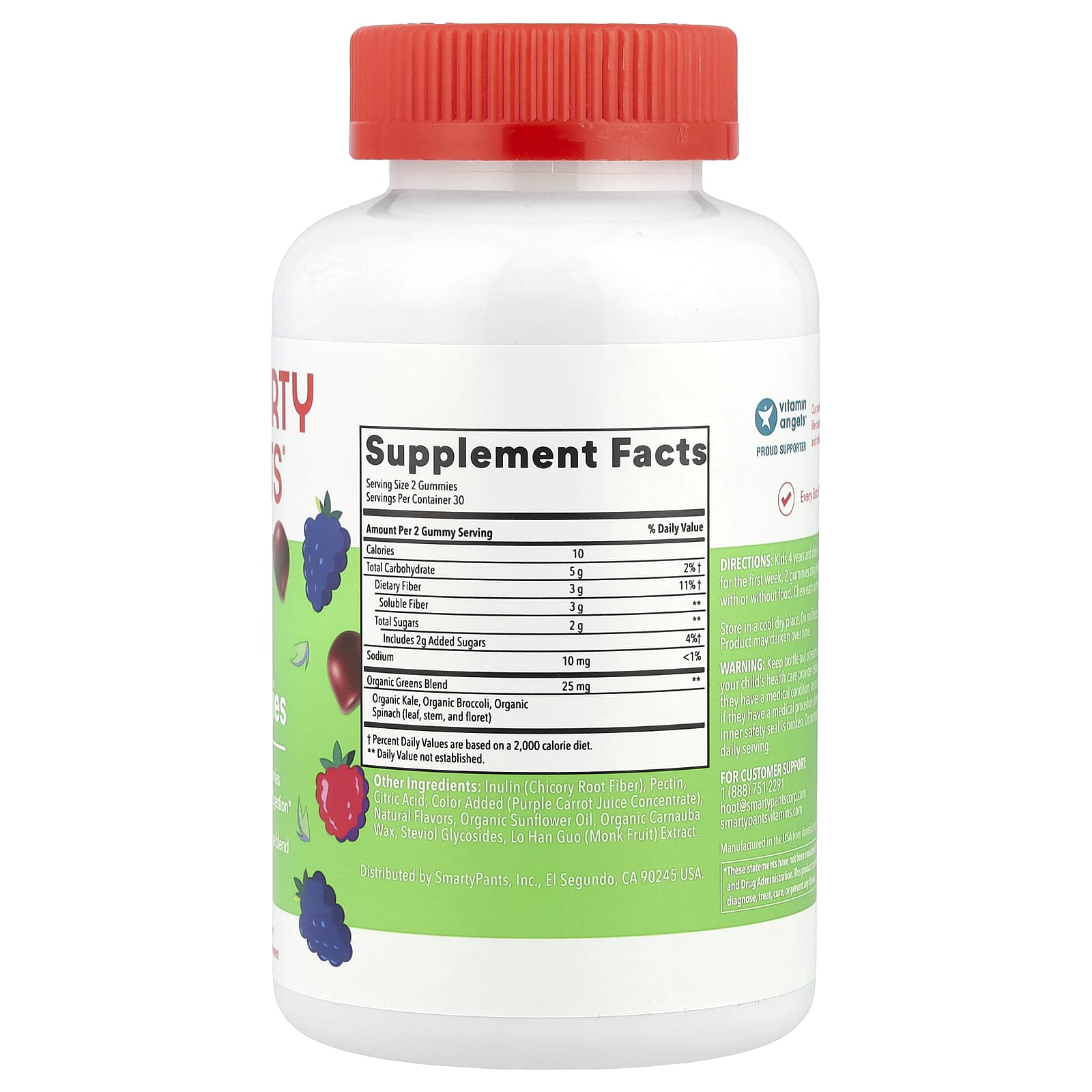 SmartyPants, Kids Fiber & Veggies Gummies, Mixed Berry, 60 Gummies