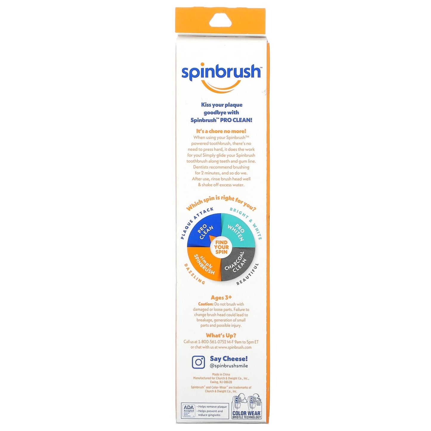 Spinbrush, Pro Clean, Powered Toothbrush, Soft Bristles, 1 Toothbrush - Image 2