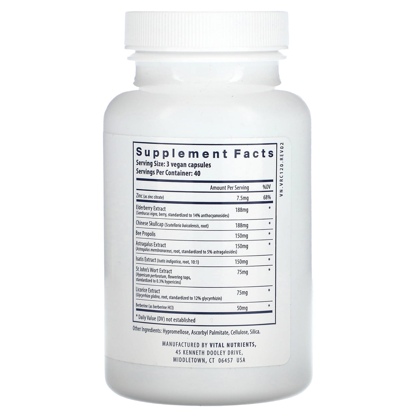 Vital Nutrients, ViraCon, 120 Vegan Capsules - Image 2