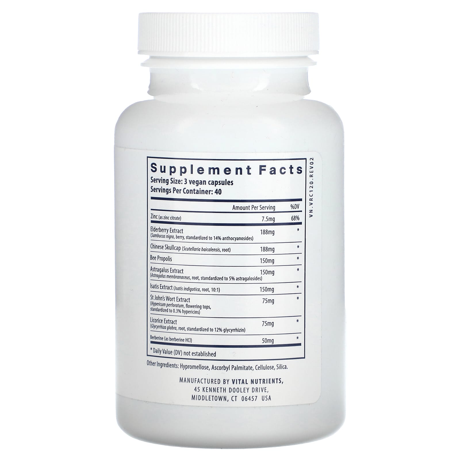 Vital Nutrients, ViraCon, 120 Vegan Capsules - Image 2