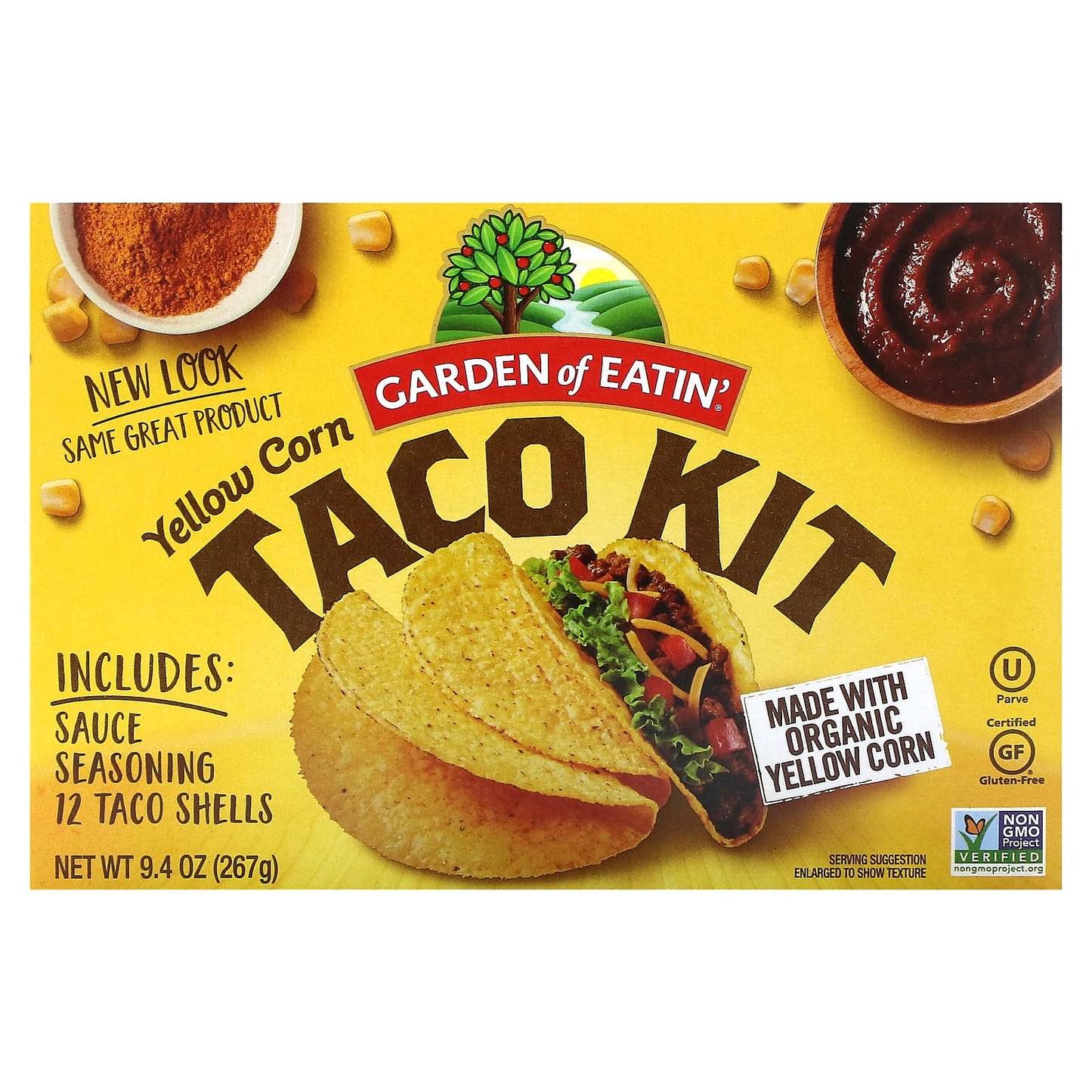 Garden of Eatin' Yellow Corn Taco Kit, 9.4 oz, Gluten-Free, Organic - Image 1