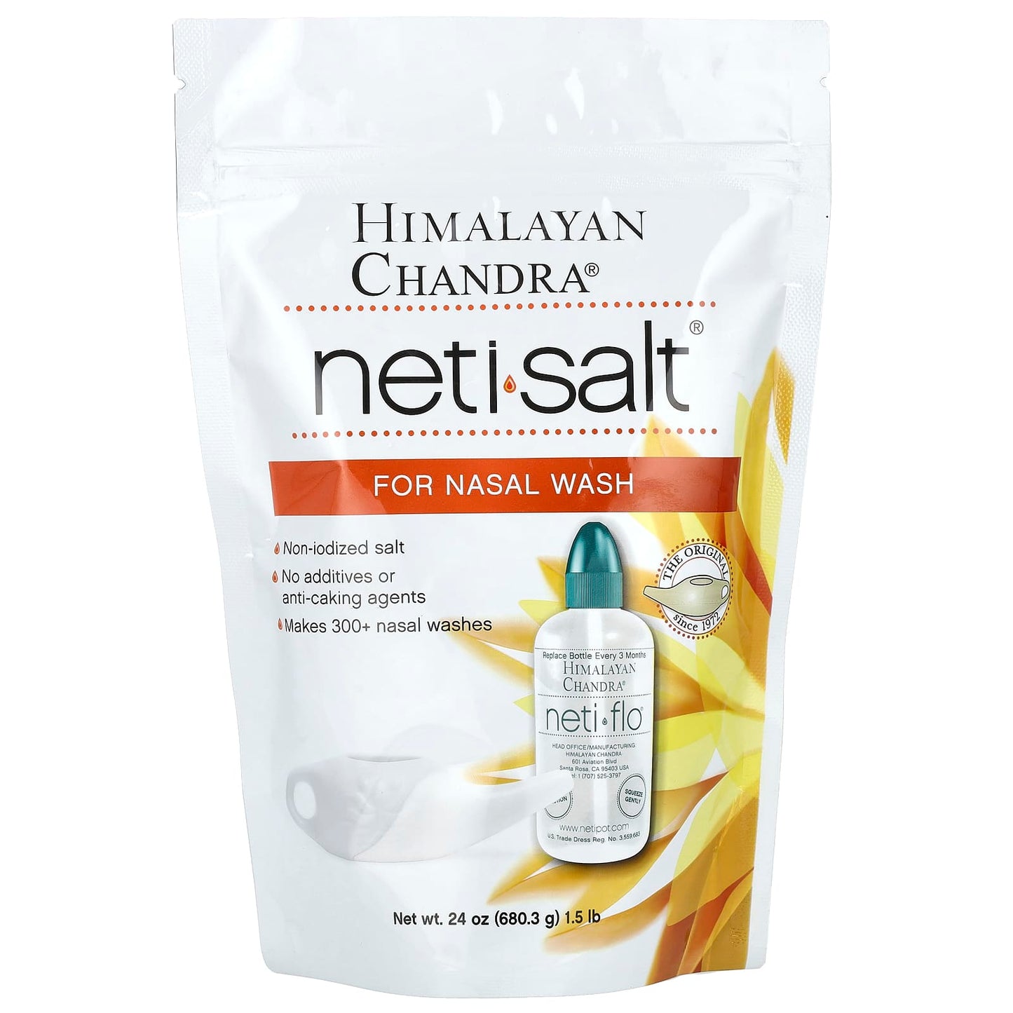 Pure Himalayan Neti Salt for Nasal Rinse, 24 oz - Image 1
