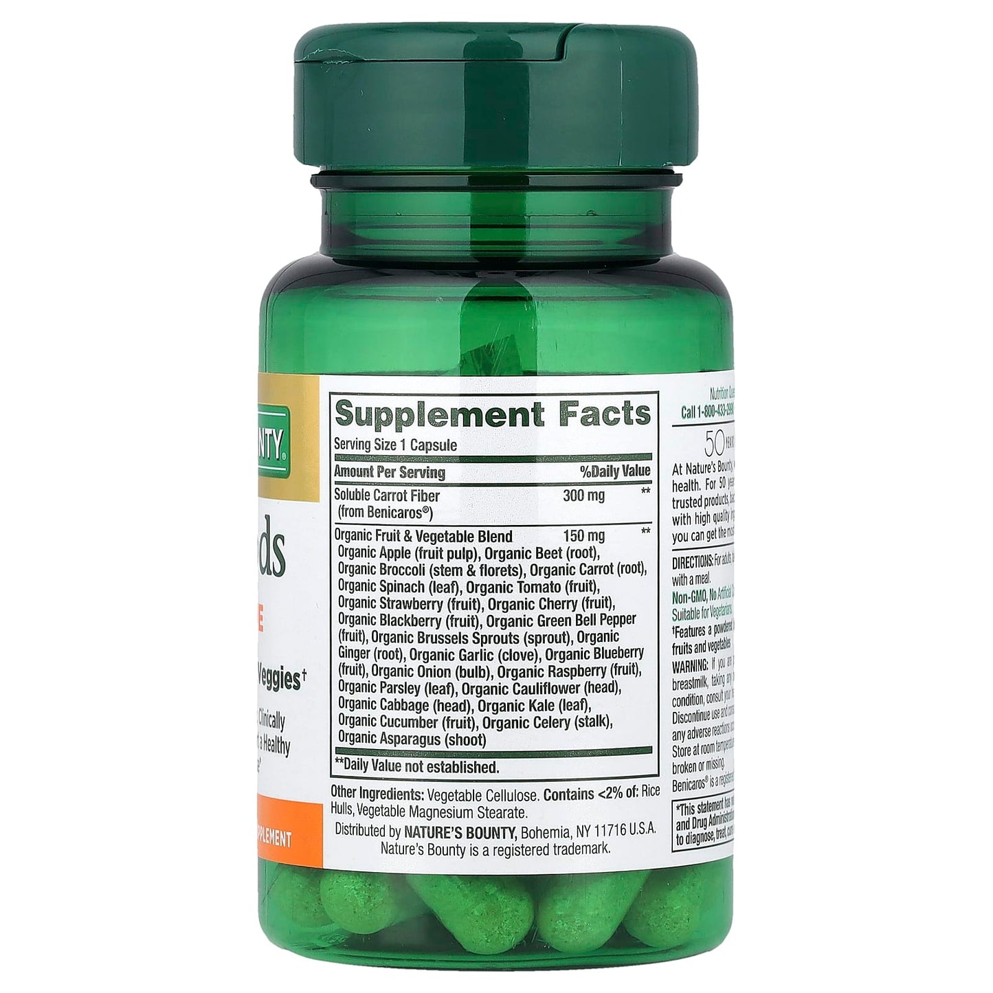 Nature's Bounty, Superfoods Plus Immune, 30 Capsules - Image 2