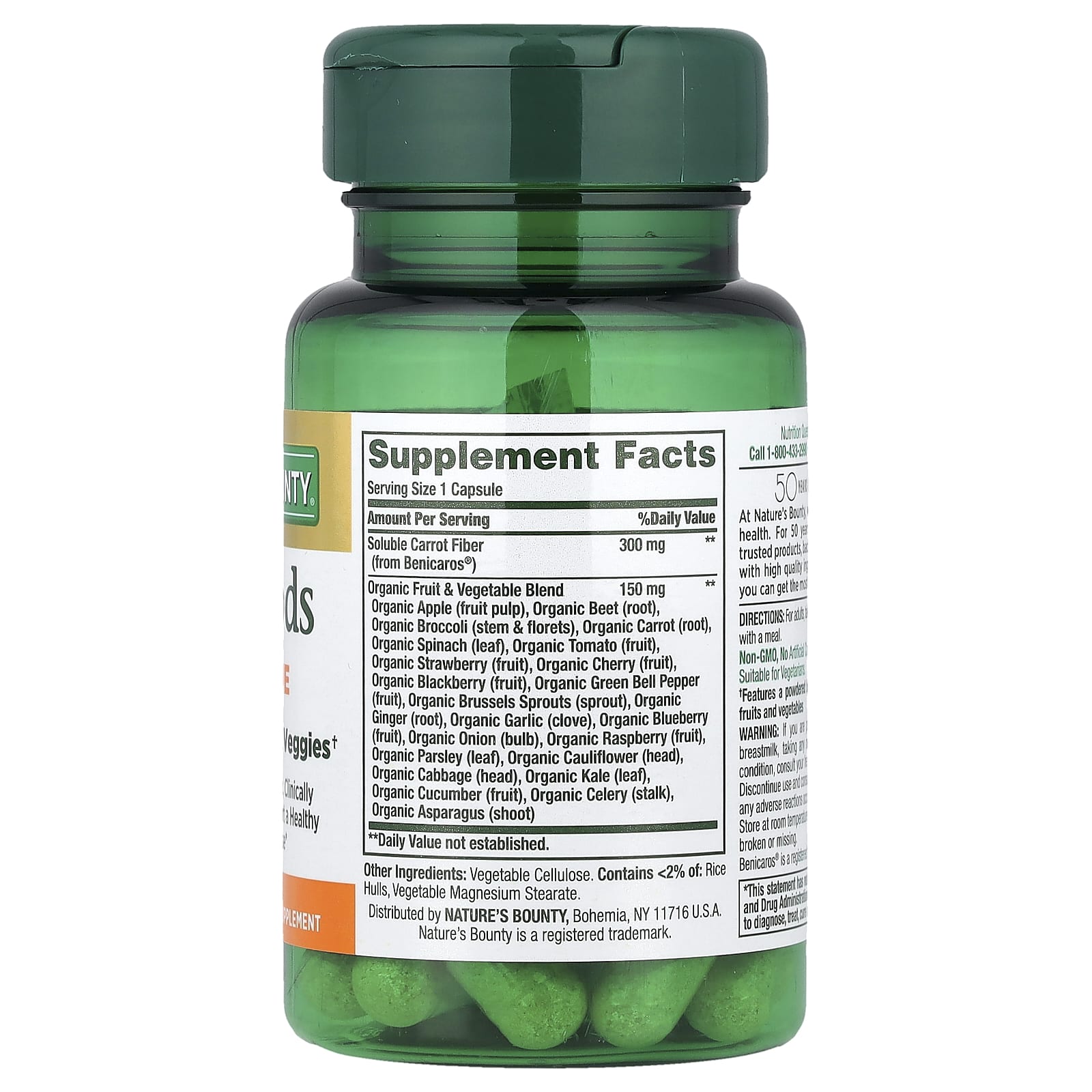 Nature's Bounty, Superfoods Plus Immune, 30 Capsules - Image 2