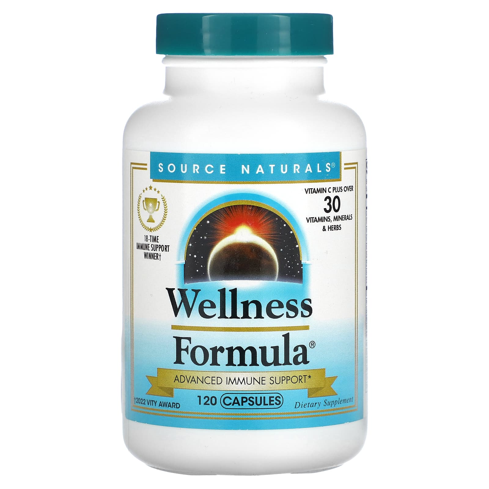 Source Naturals, Wellness Formula, Advanced Immune Support, 120 Capsules - Image 1