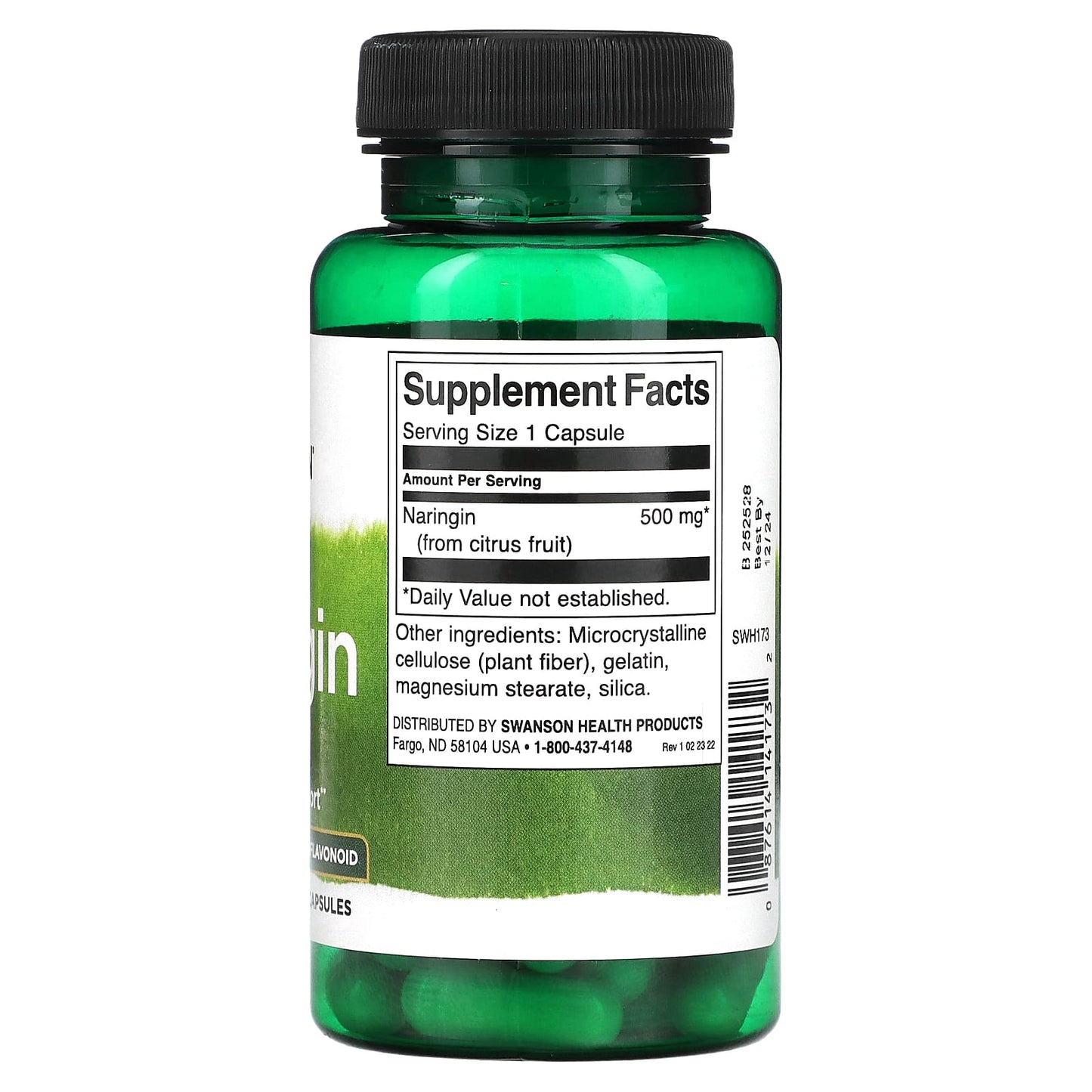 Swanson, Naringin, 500 mg, 60 Capsules - Image 2