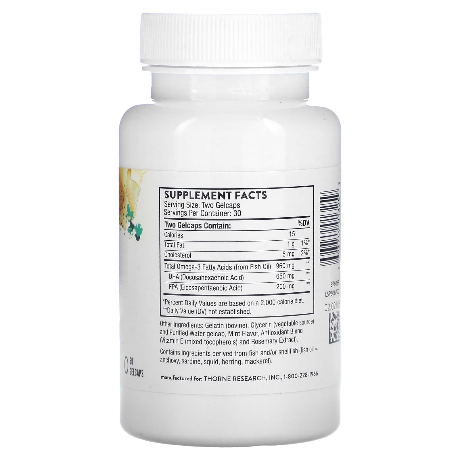 Thorne, Prenatal DHA, 60 Gelcaps - Image 2