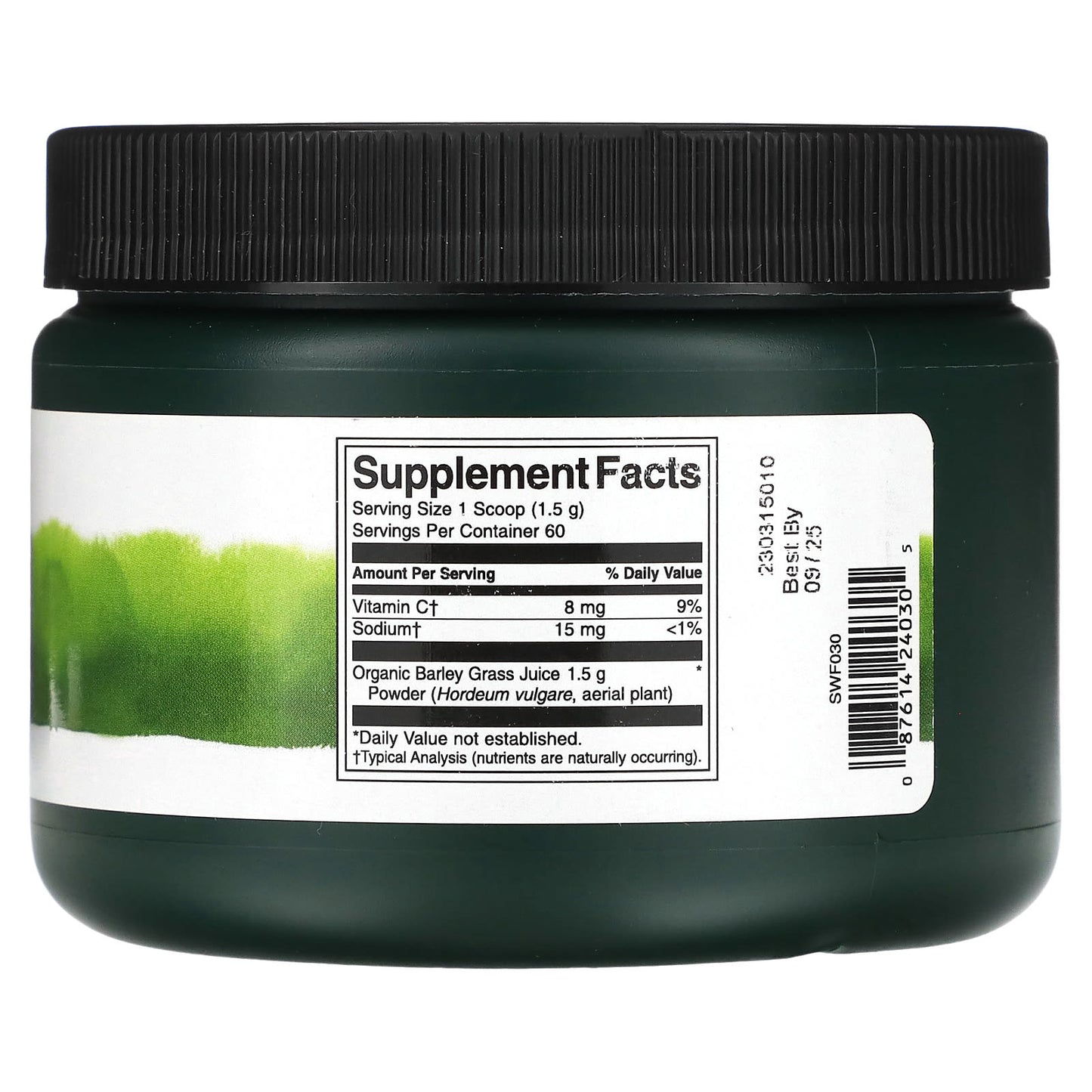 Swanson, Barley Grass Juice Powder, 3.17 oz (90 g) - Image 2