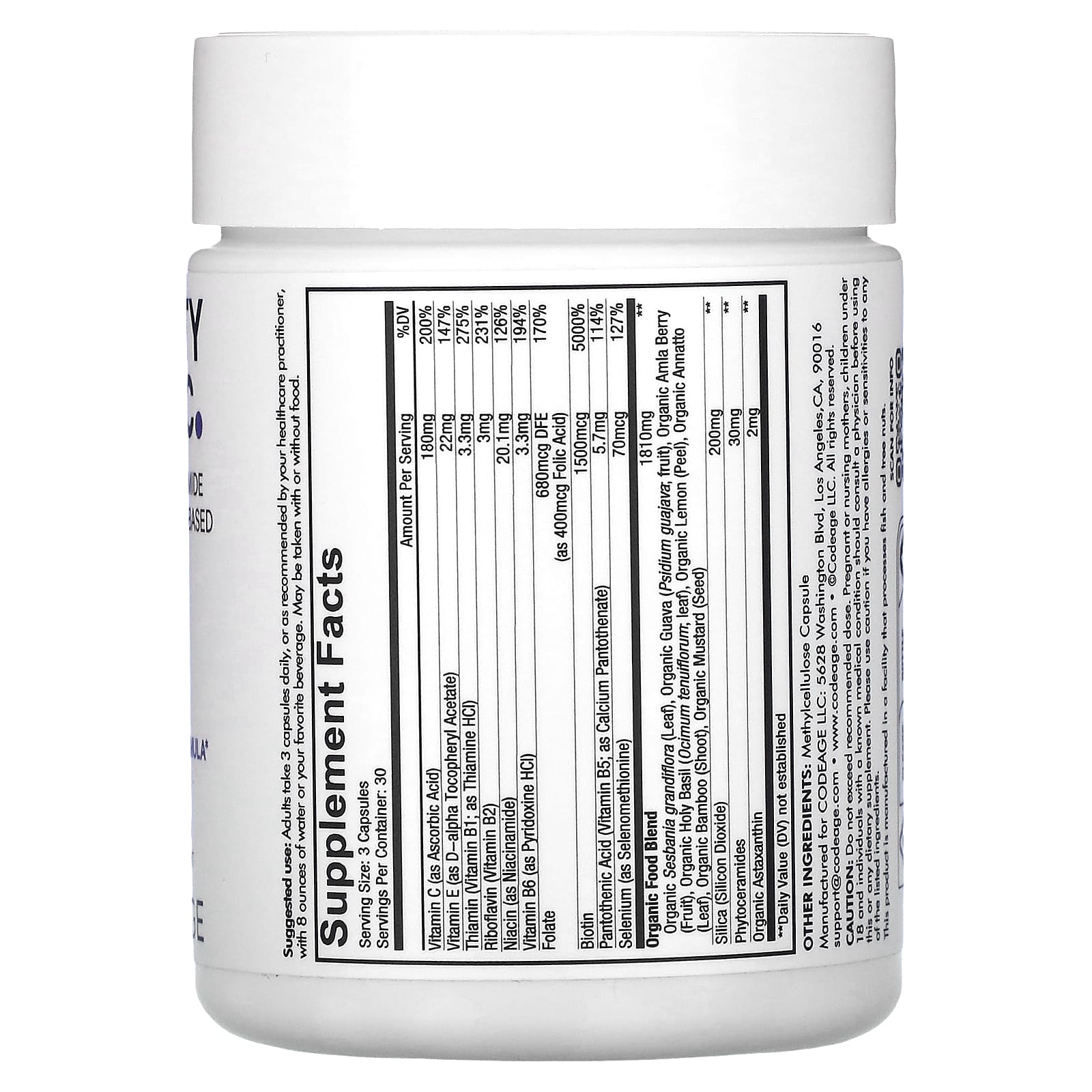 Unlock Radiant Beauty with CodeAge Beauty Tonic - 90 Capsules - Image 2