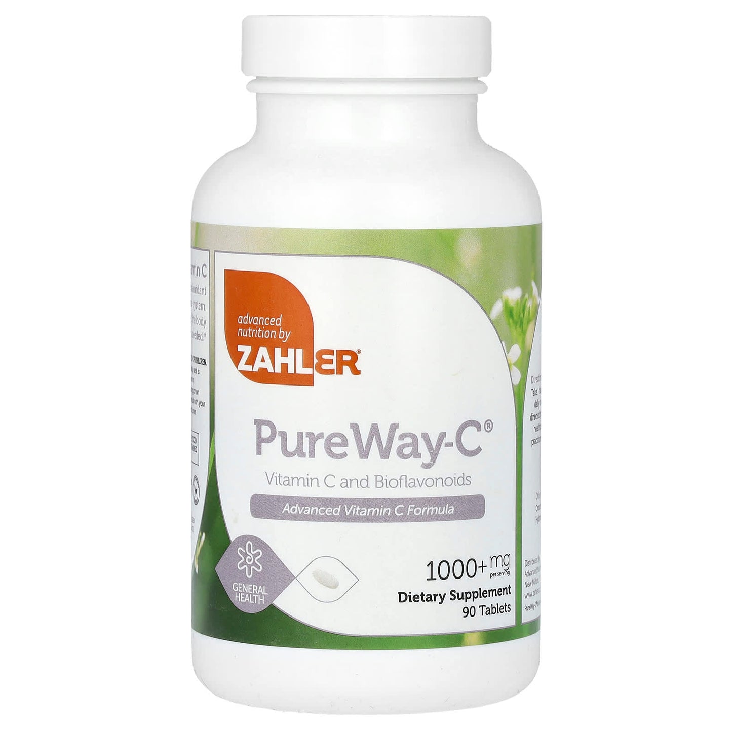 Zahler, Pure Way-C, Vitamin C and Bioflavonoids, 1,000 mg, 90 Tablets - Image 1