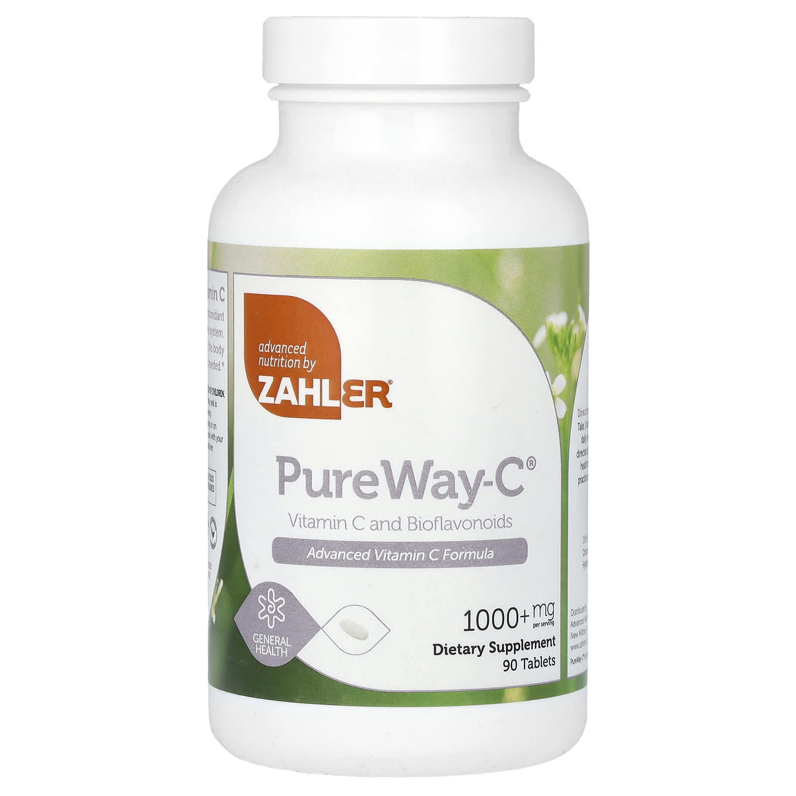 Zahler, Pure Way-C, Vitamin C and Bioflavonoids, 1,000 mg, 90 Tablets - Image 1