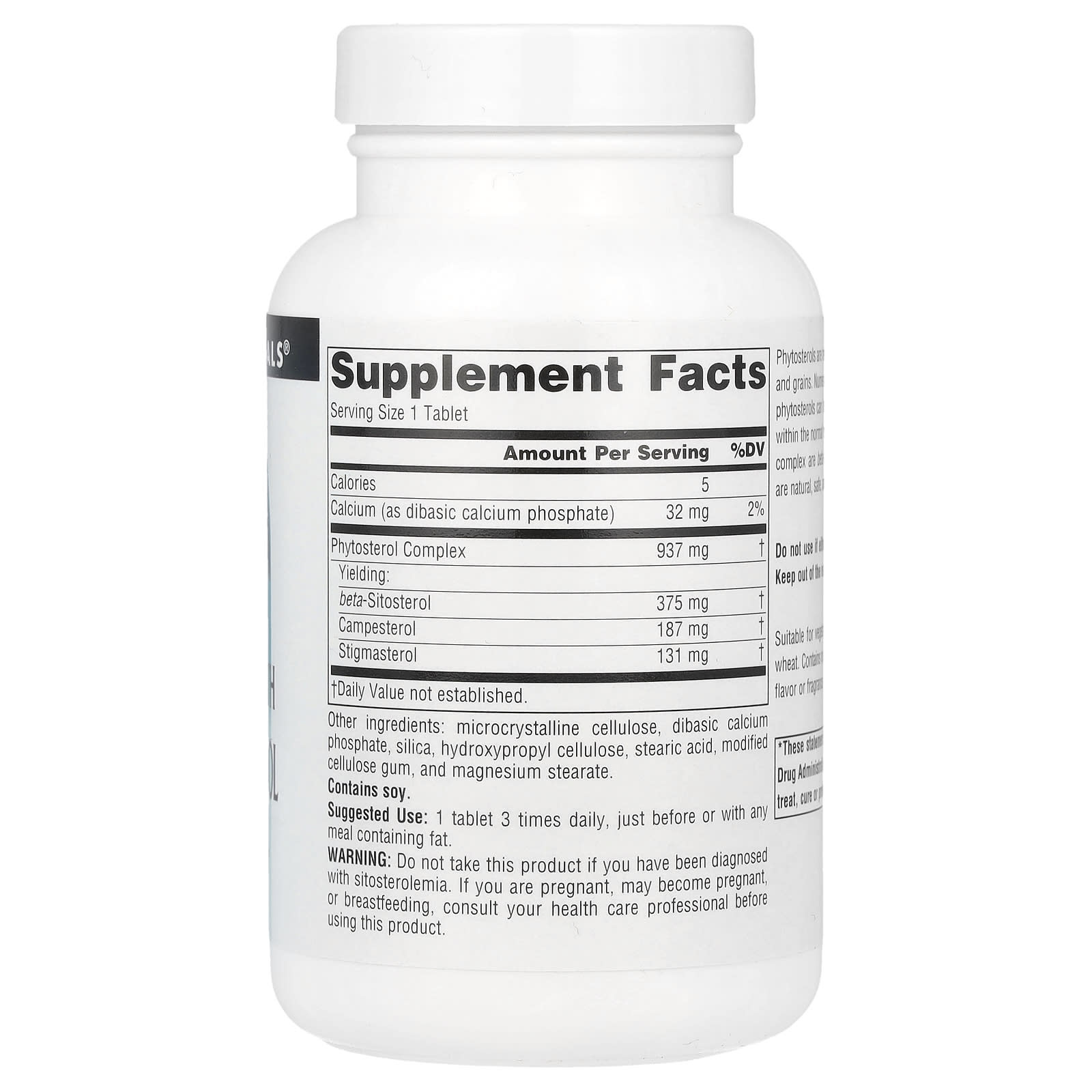 Source Naturals, Mega Strength Beta Sitosterol, 60 Tablets - Image 2