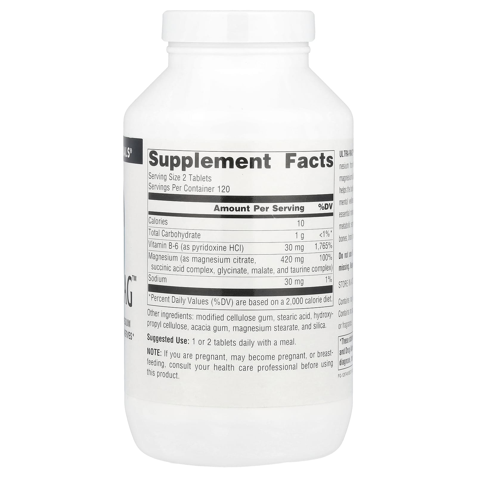 Source Naturals, Ultra-Mag™, 240 Tablets - Image 2