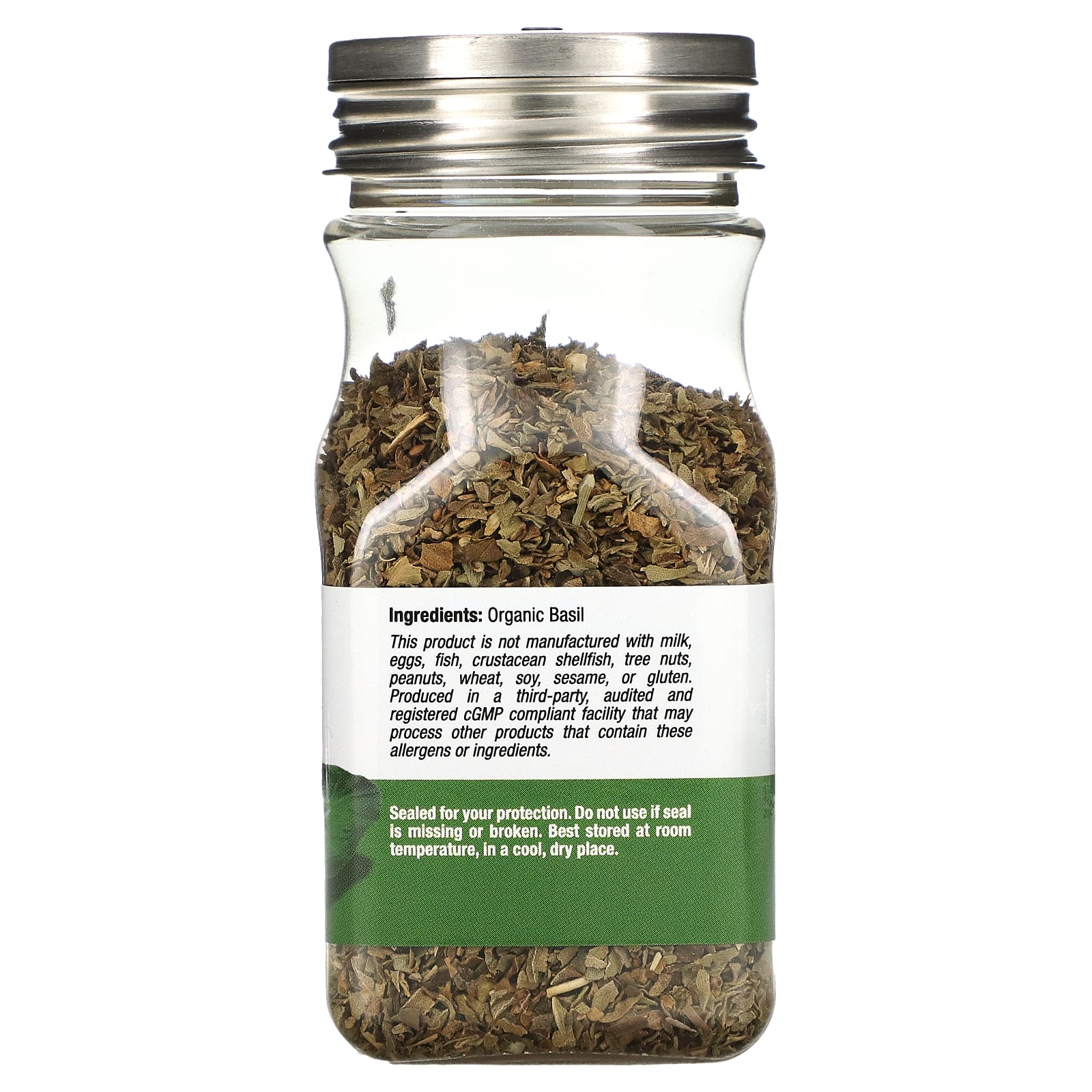California Gold Nutrition Organic Basil Leaves, 0.82 oz - Non-GMO & Gluten-Free - Image 2