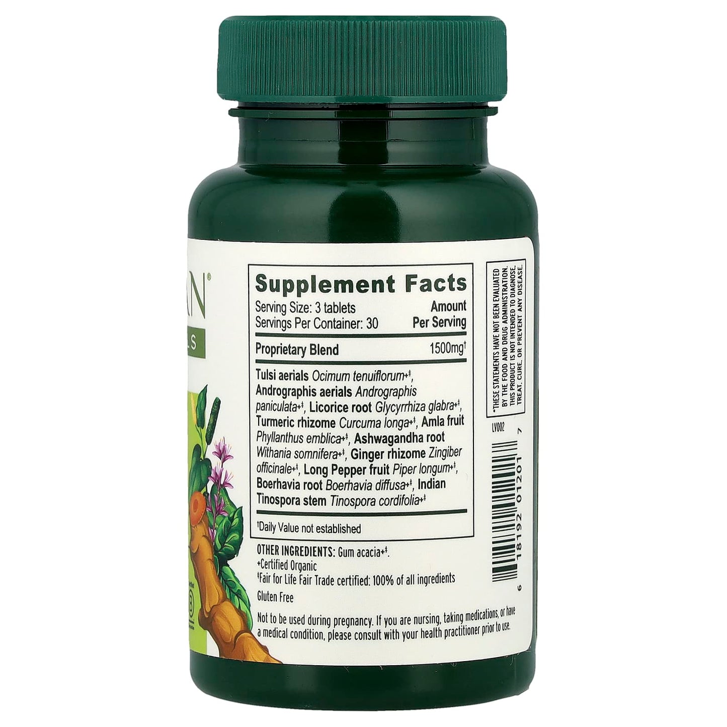 Banyan Botanicals Immune Strong USDA Organic 90 Tablets - Image 2