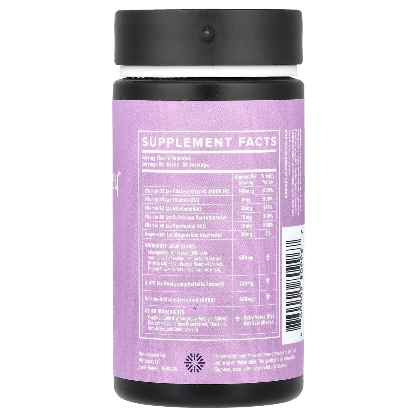 Mindhoney, Sync, Adaptogenic x Nootropic , 60 Capsules - Image 2