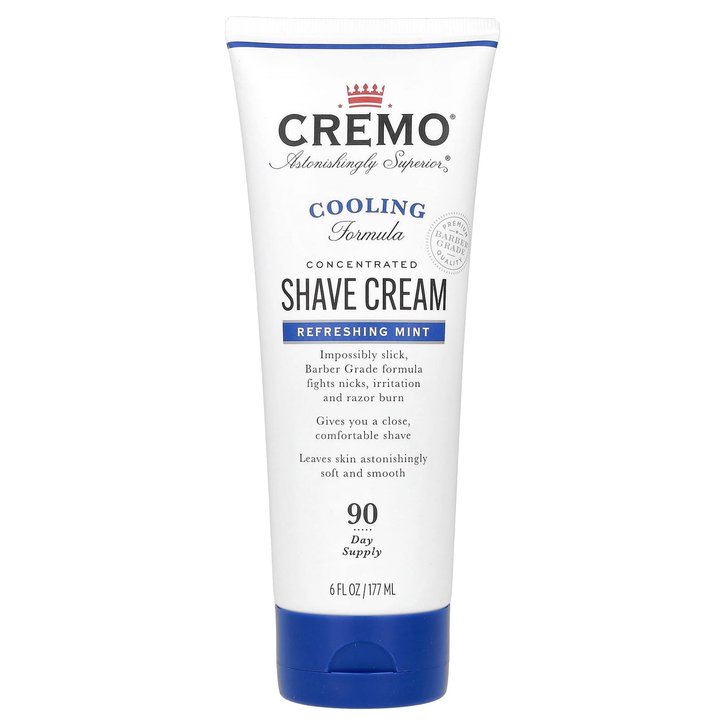 Cremo Refreshing Mint Shave Cream - Soothing, Non-Irritating, & Long-Lasting - Image 1