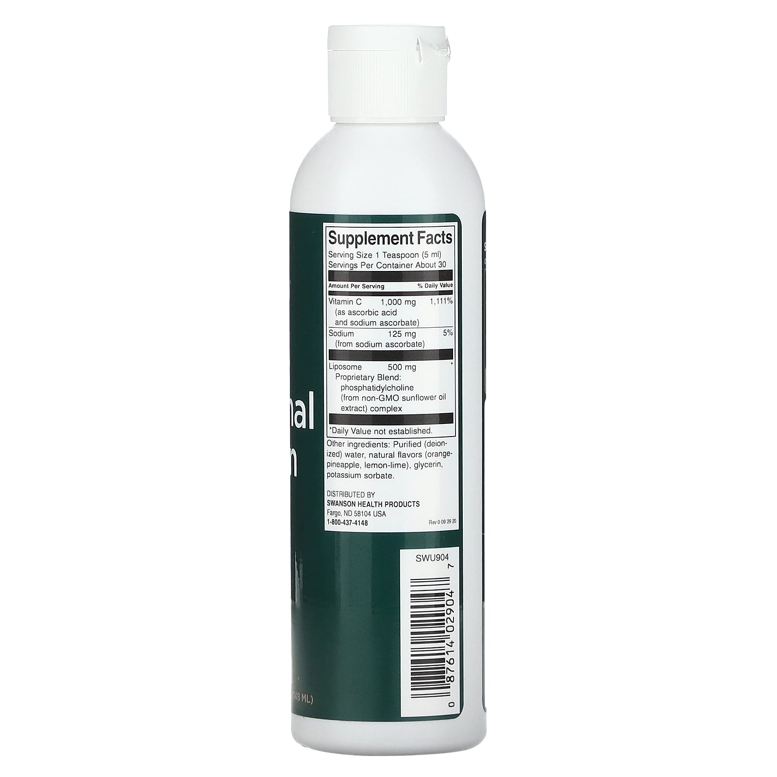 Swanson, Liposomal Vitamin C, 5 fl oz (148 ml)