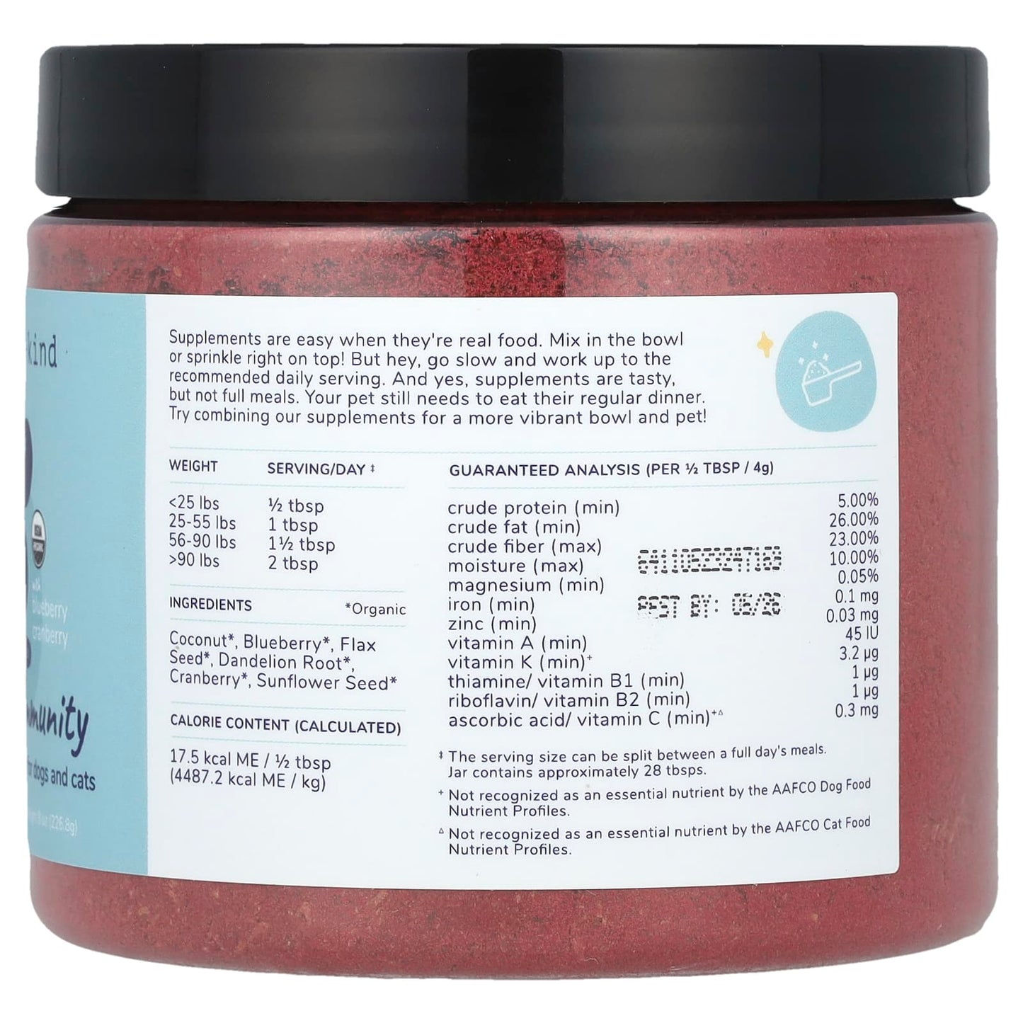 Kin+Kind, Healthy Immunity, For Dogs and Cats, With Blueberry Cranberry , 8 oz (226.8 g)