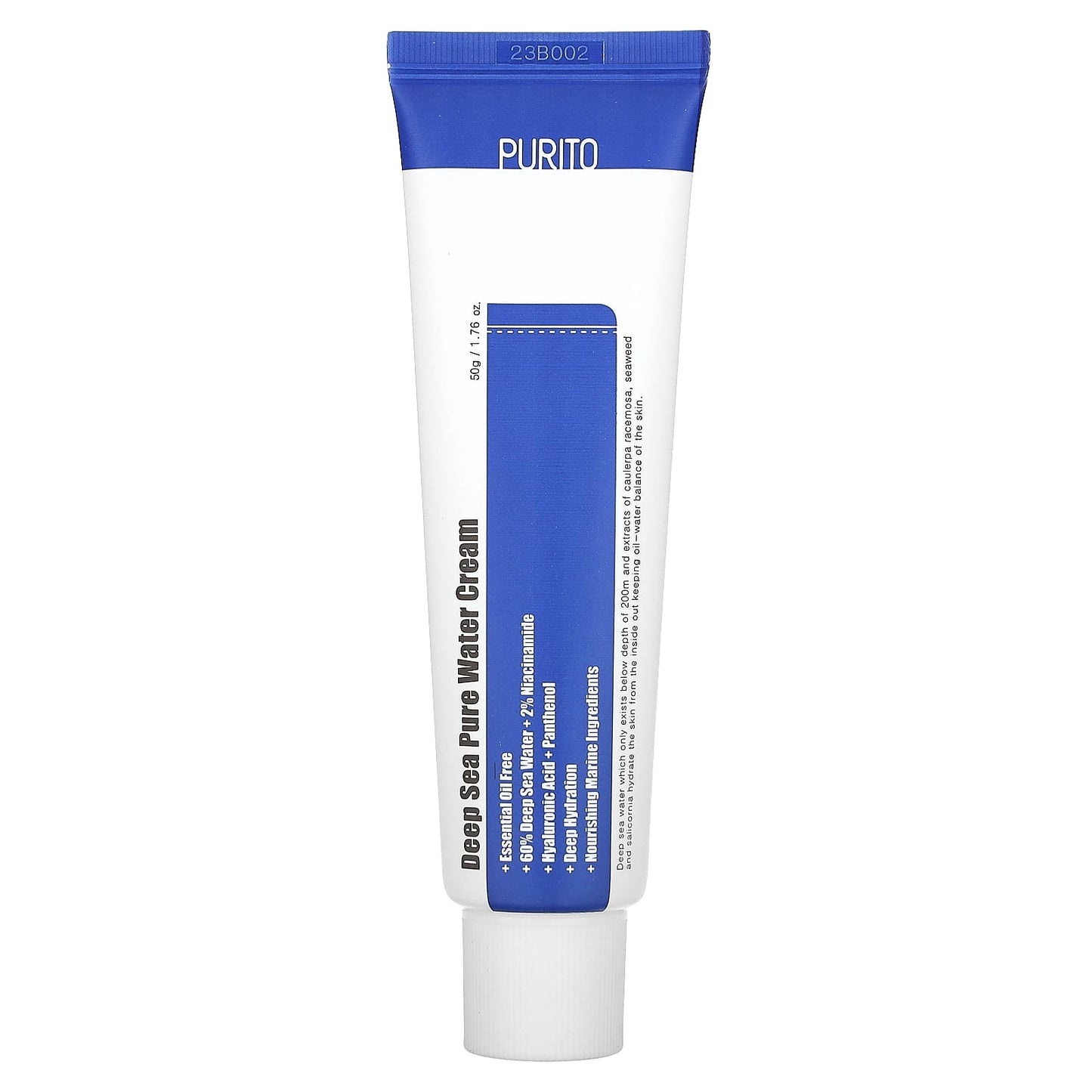 Purito, Deep Sea Pure Water Cream, 1.76 fl oz (50 g) - Image 1