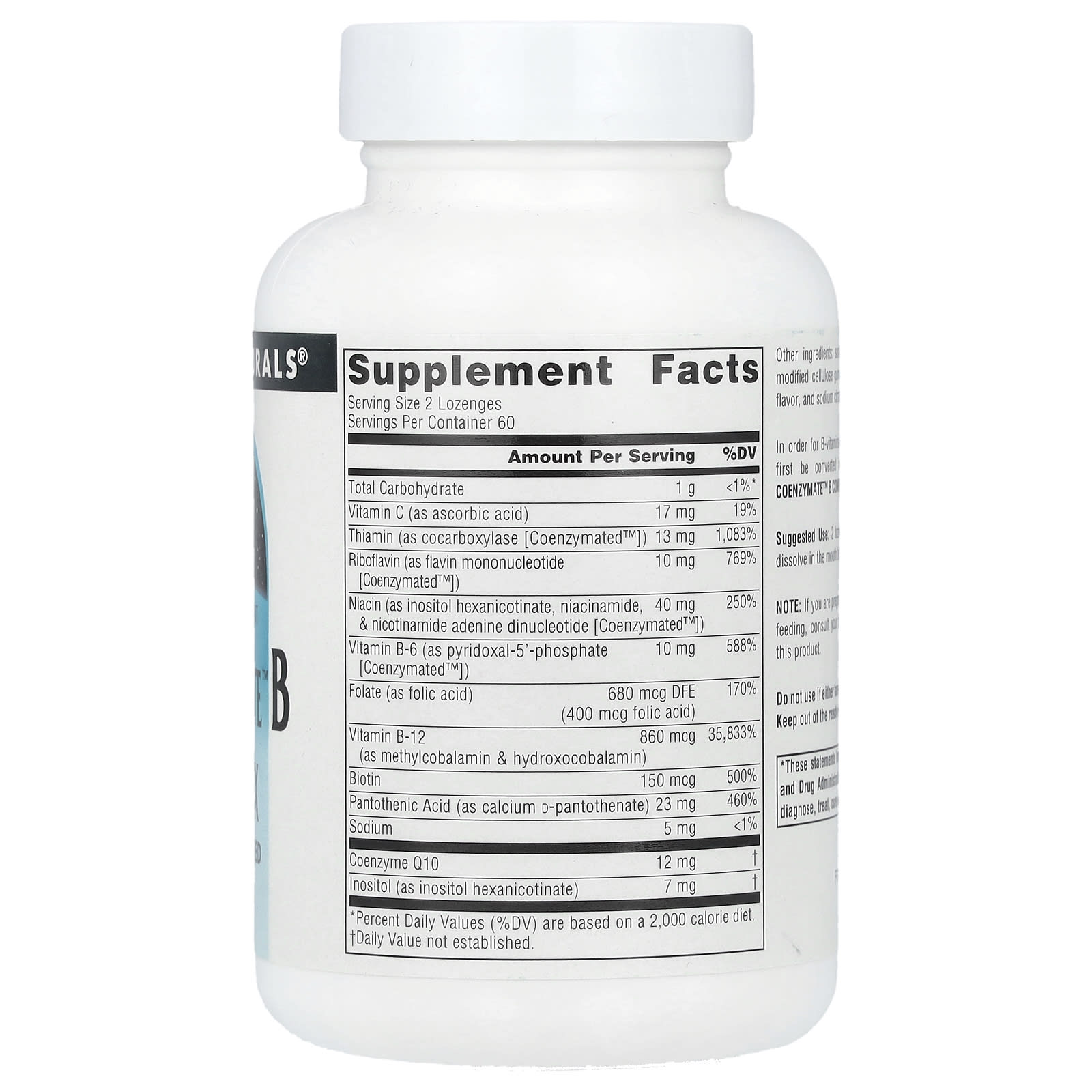 Source Naturals, Coenzymate™ B Complex, Orange , 120 Lozenges - Image 2