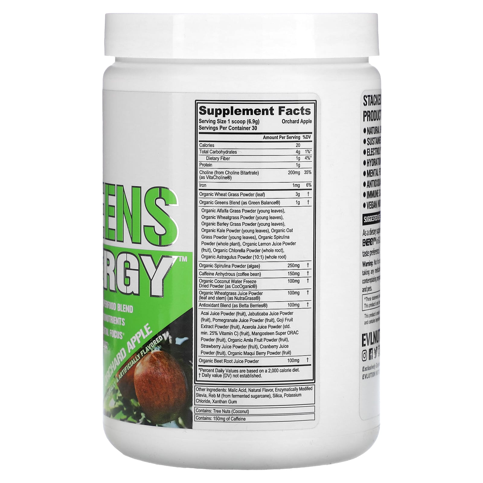 EVLution Nutrition Stacked Greens Energy Supplement for Lasting Vitality - Image 2