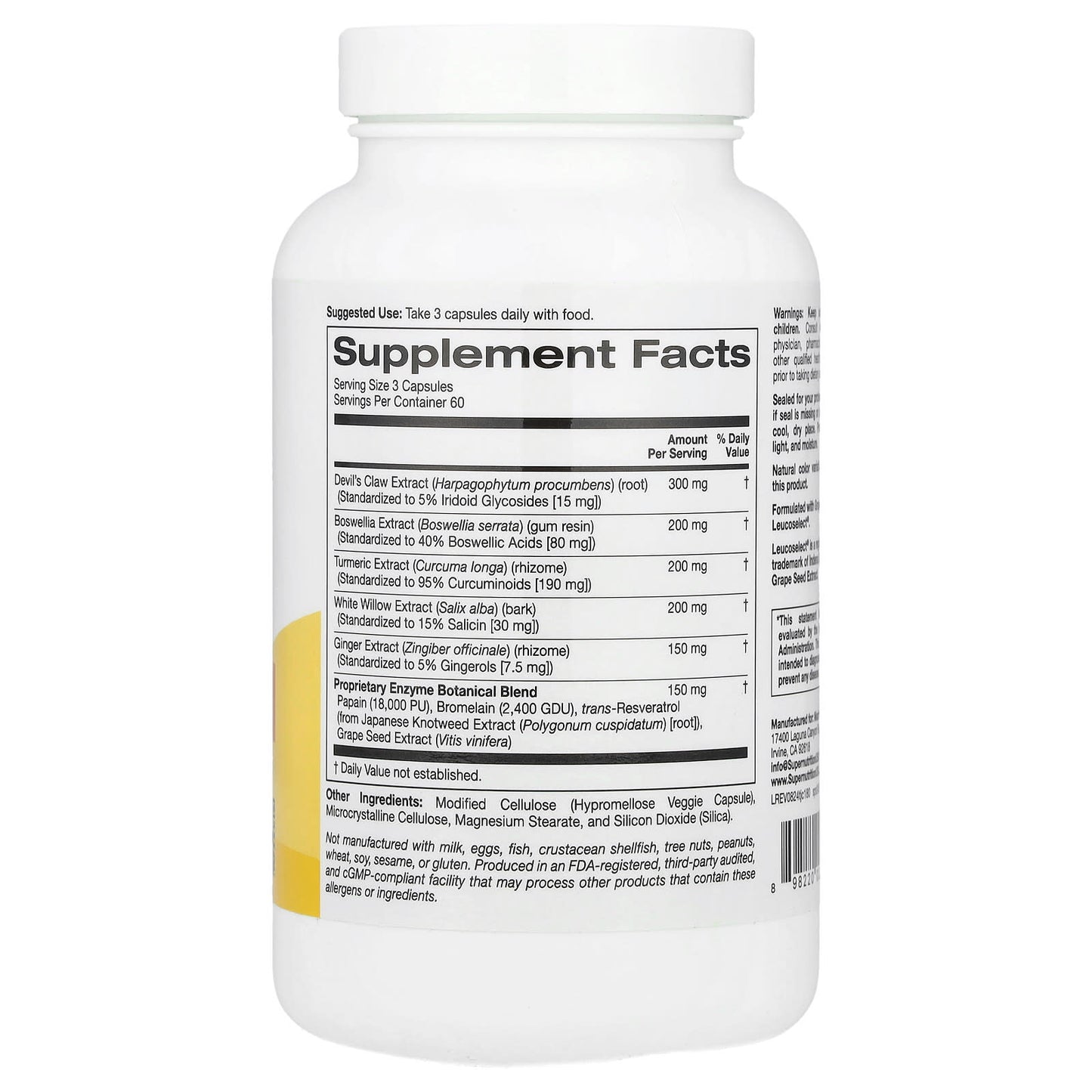 Turmeric Joint Complex with Devil's Claw & Boswellia for Joint Relief - Image 2