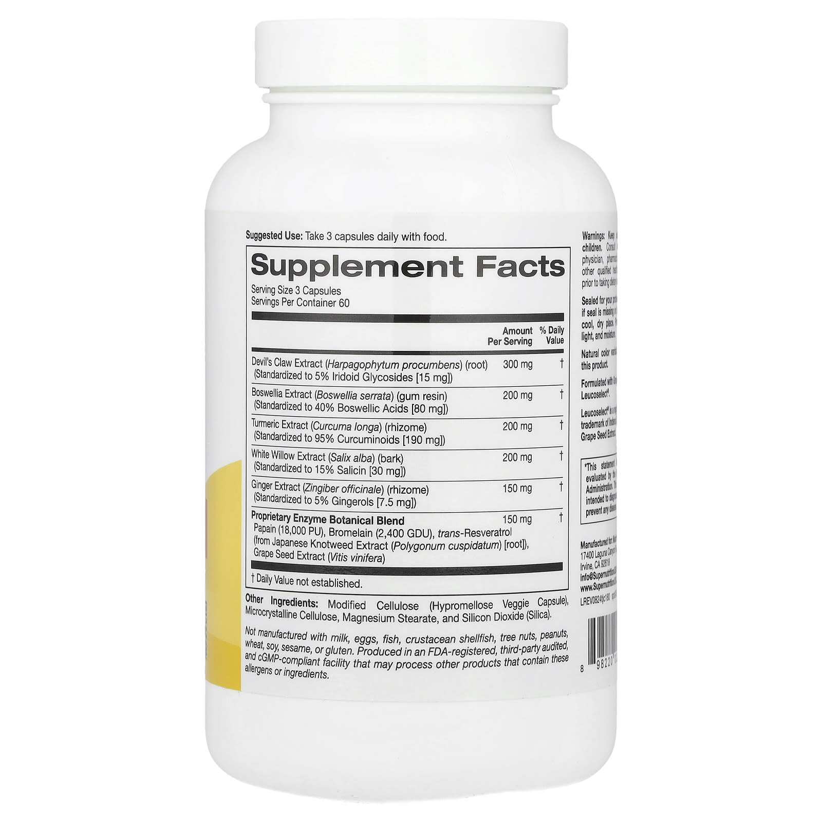 Turmeric Joint Complex with Devil's Claw & Boswellia for Joint Relief - Image 2