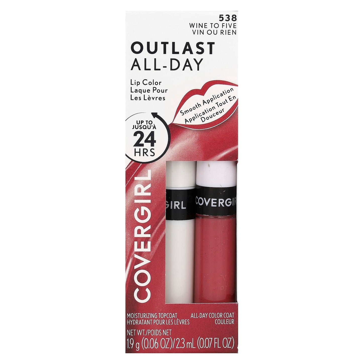 Lasting 24H Lip Color - Wine To Five, 2 Piece Set - Image 2