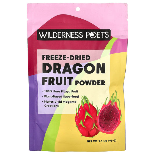 Wilderness Poets, Freeze Dried Dragon Fruit Powder, 3.5 oz (99 g) - Image 1