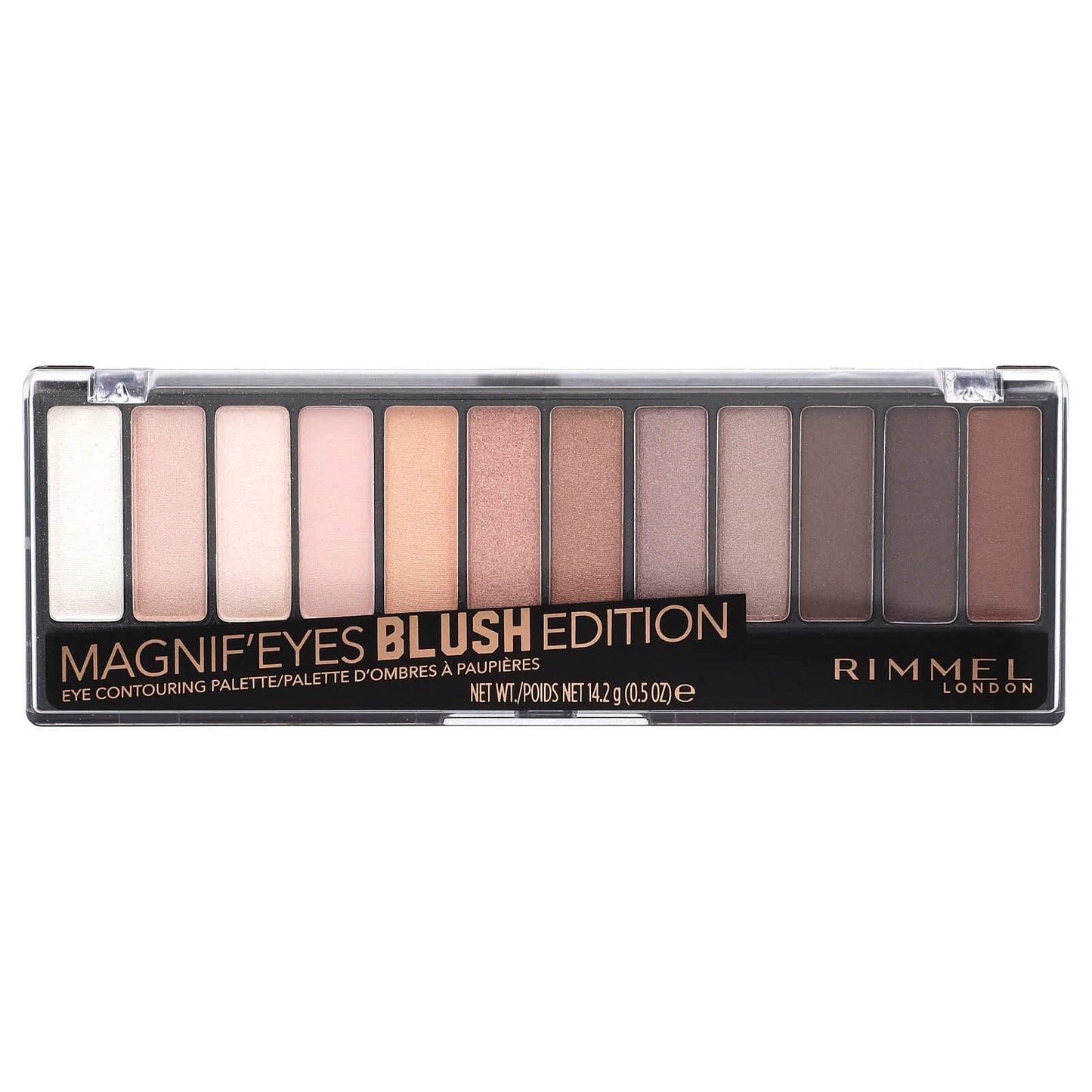 Rimmel London, Magnif'Eyes, Eye Contouring Palette, 002 Blush Edition, 0.5 oz (14.2 g) - Image 1