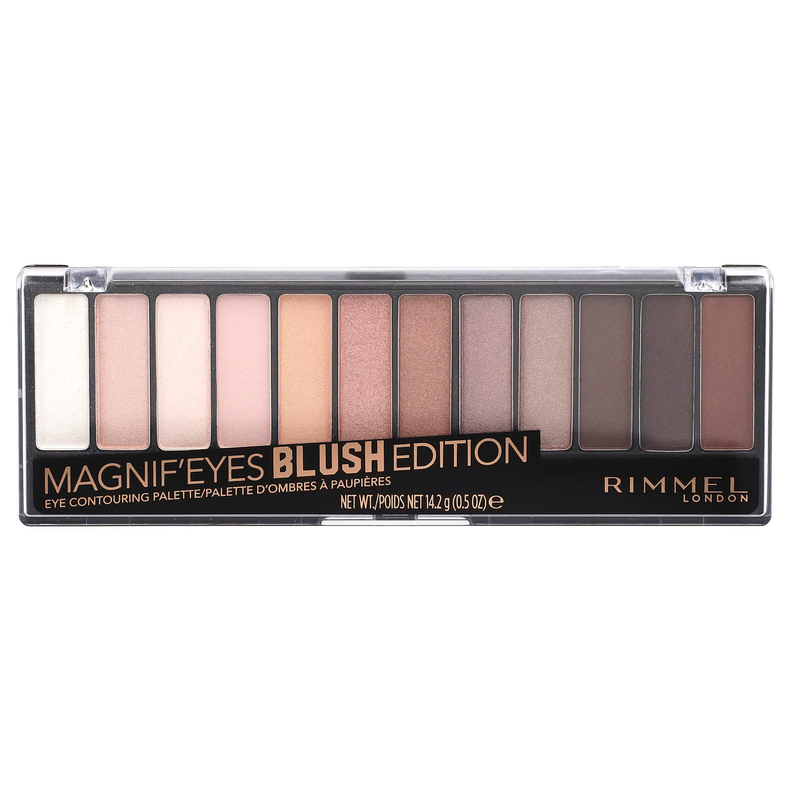 Rimmel London, Magnif'Eyes, Eye Contouring Palette, 002 Blush Edition, 0.5 oz (14.2 g) - Image 1