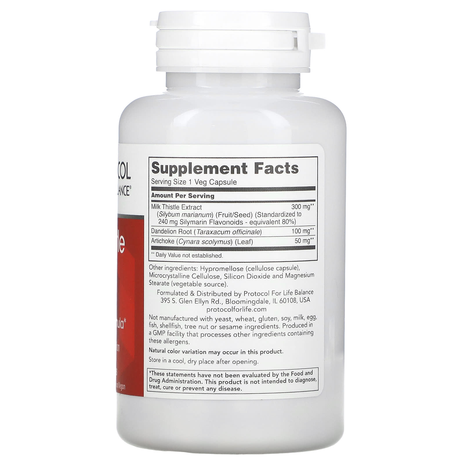 Protocol for Life Balance, Milk Thistle Extract , 300 mg , 90 Veg Capsules - Image 2