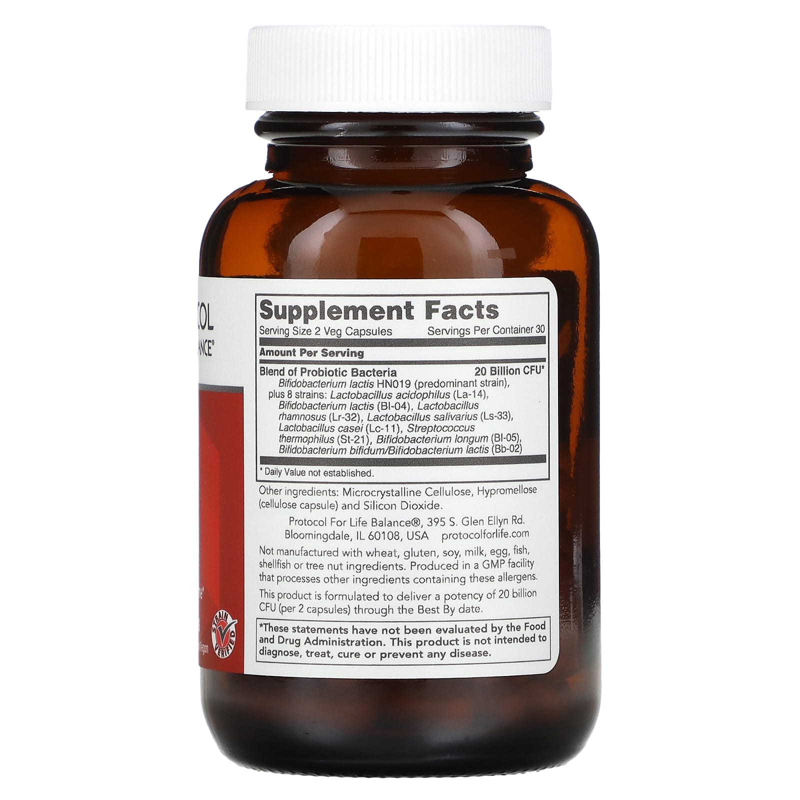 Protocol for Life Balance, Bifido Digest , 60 Veg Capsules - Image 2
