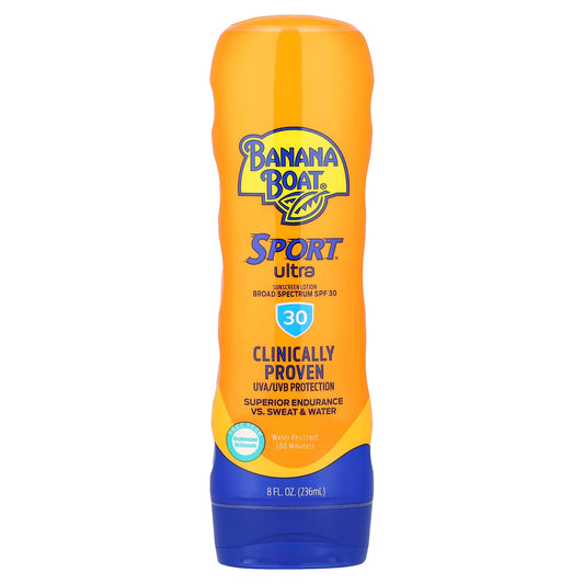 Banana Boat Sport Ultra Sunscreen Lotion, SPF 30, 8 fl oz - Image 1