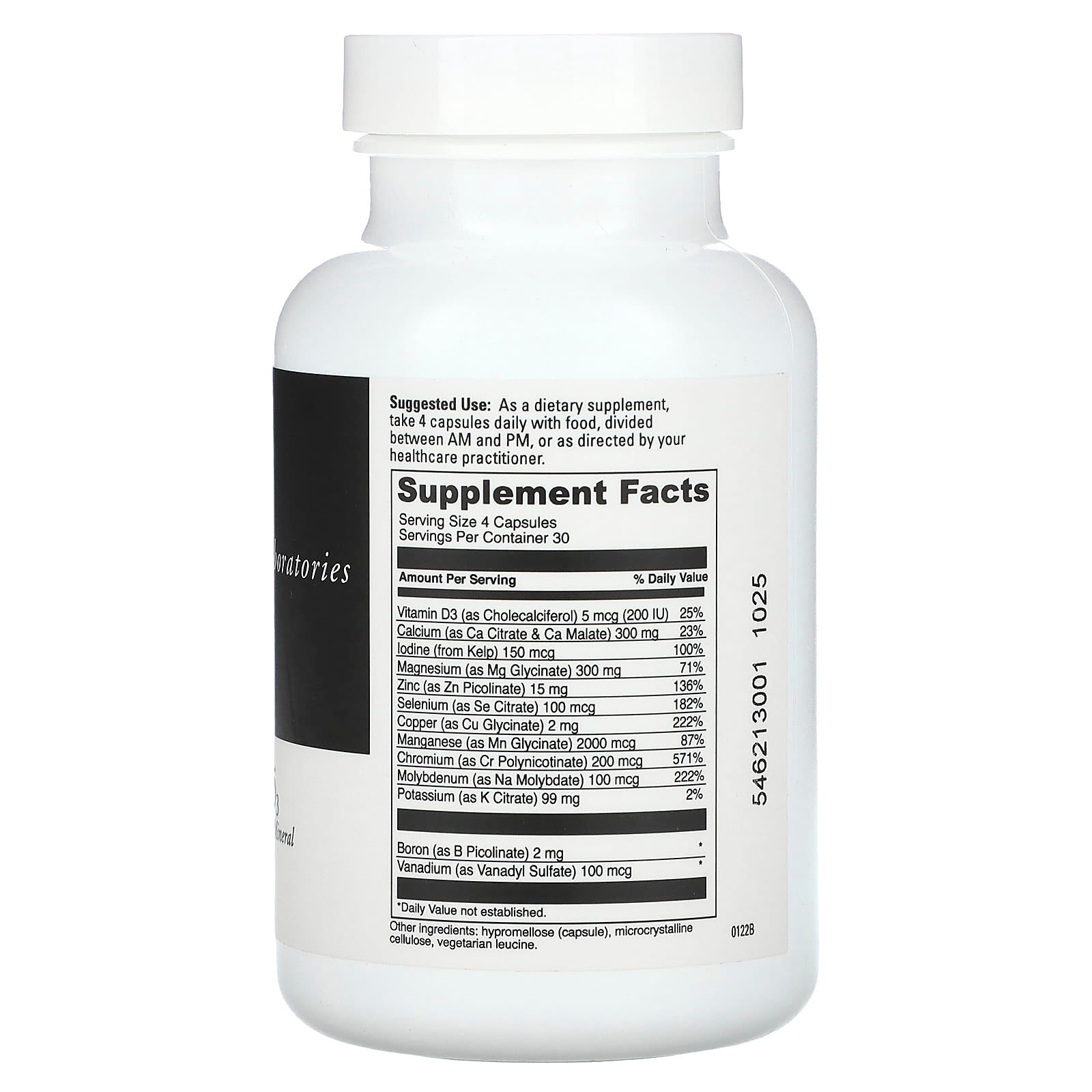 DaVinci Labs Multi-Mineral Complex with D3 - 120 Capsules - Image 2