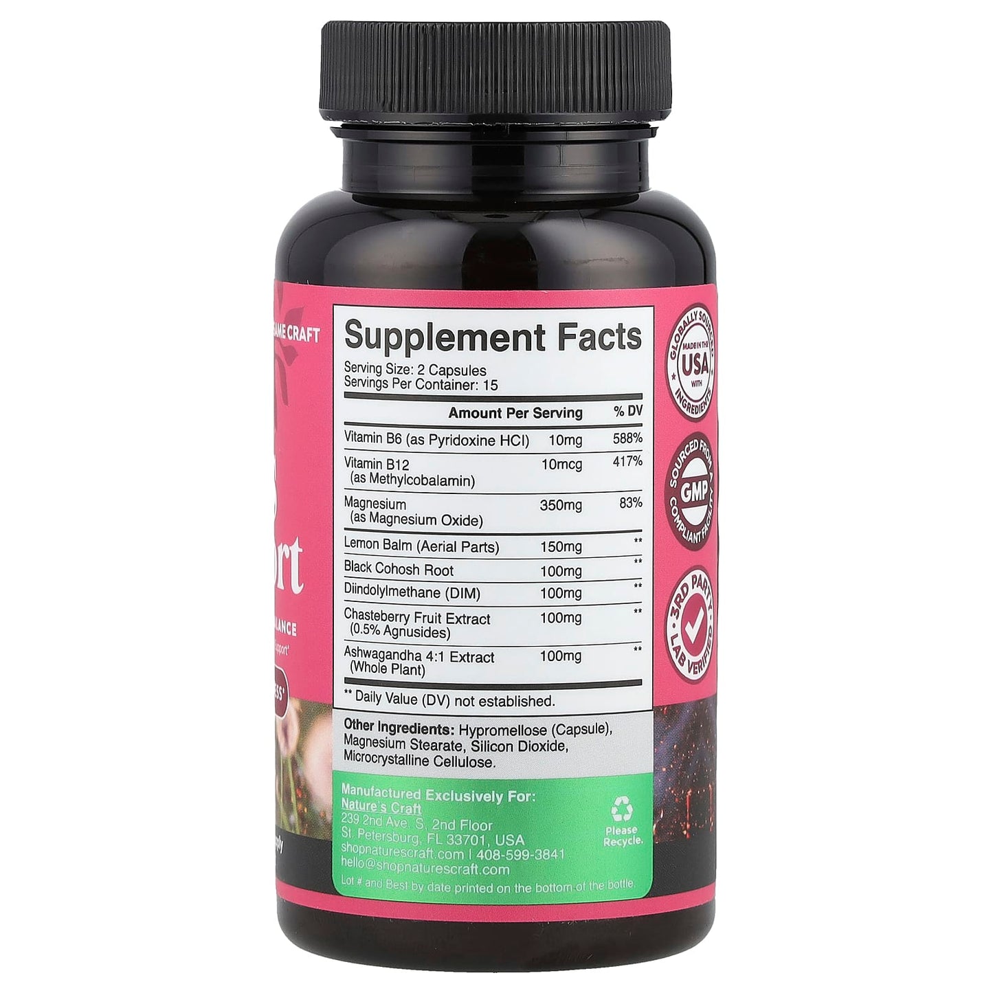 Nature's Craft, Women's Wellness, PMS Support, 30 Capsules - Image 2