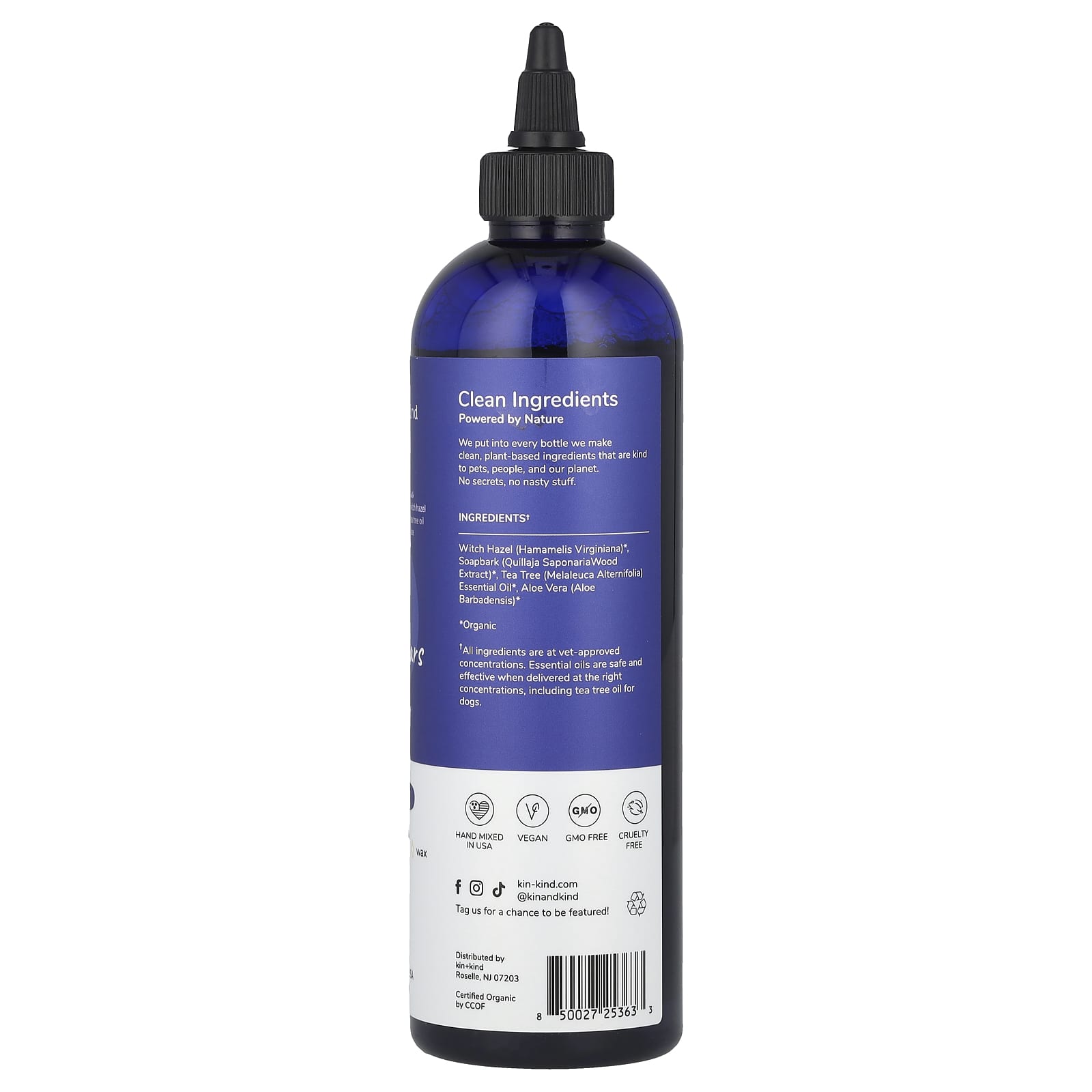 Kin+Kind, Clean Ears, Leave-In Relief for Dogs, 12 fl oz (354 ml) - Image 2