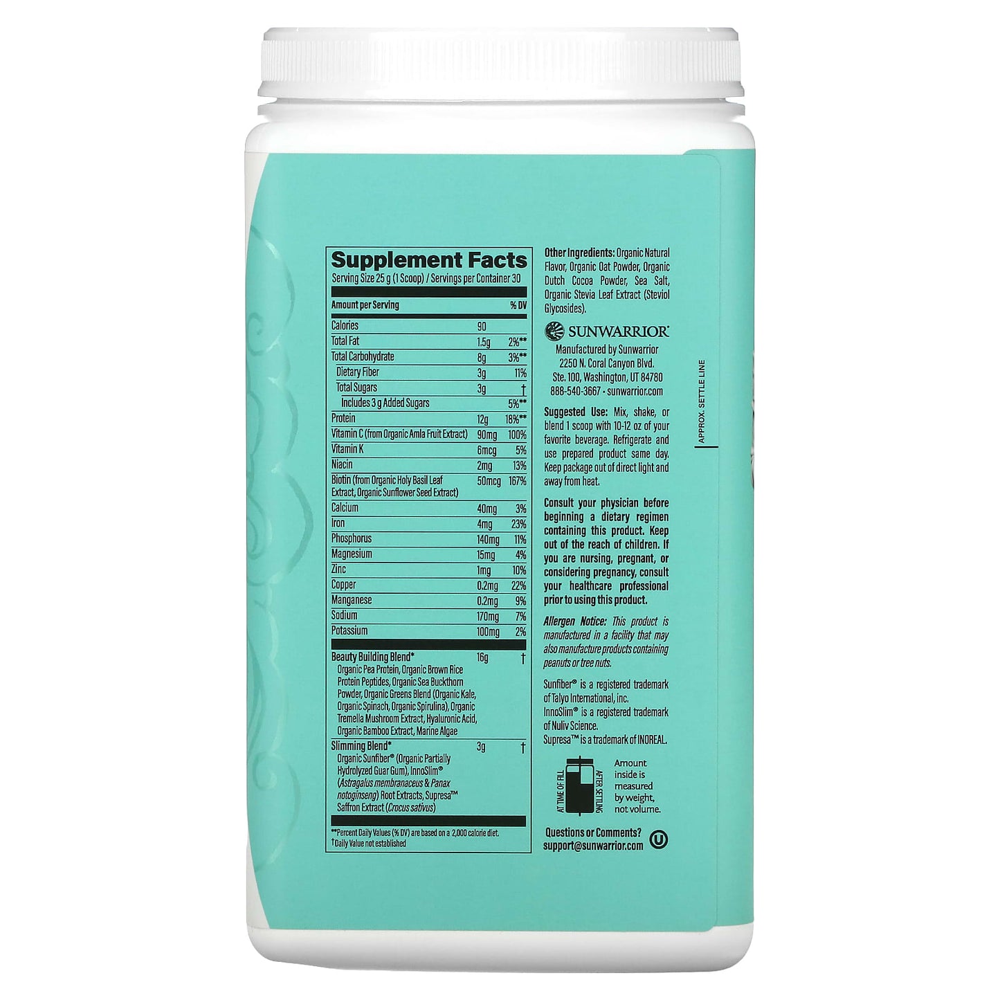 Sunwarrior, Shape, Slim Collagen Boost, Red Velvet Cupcake, 1.65 lb (750 g) - Image 2