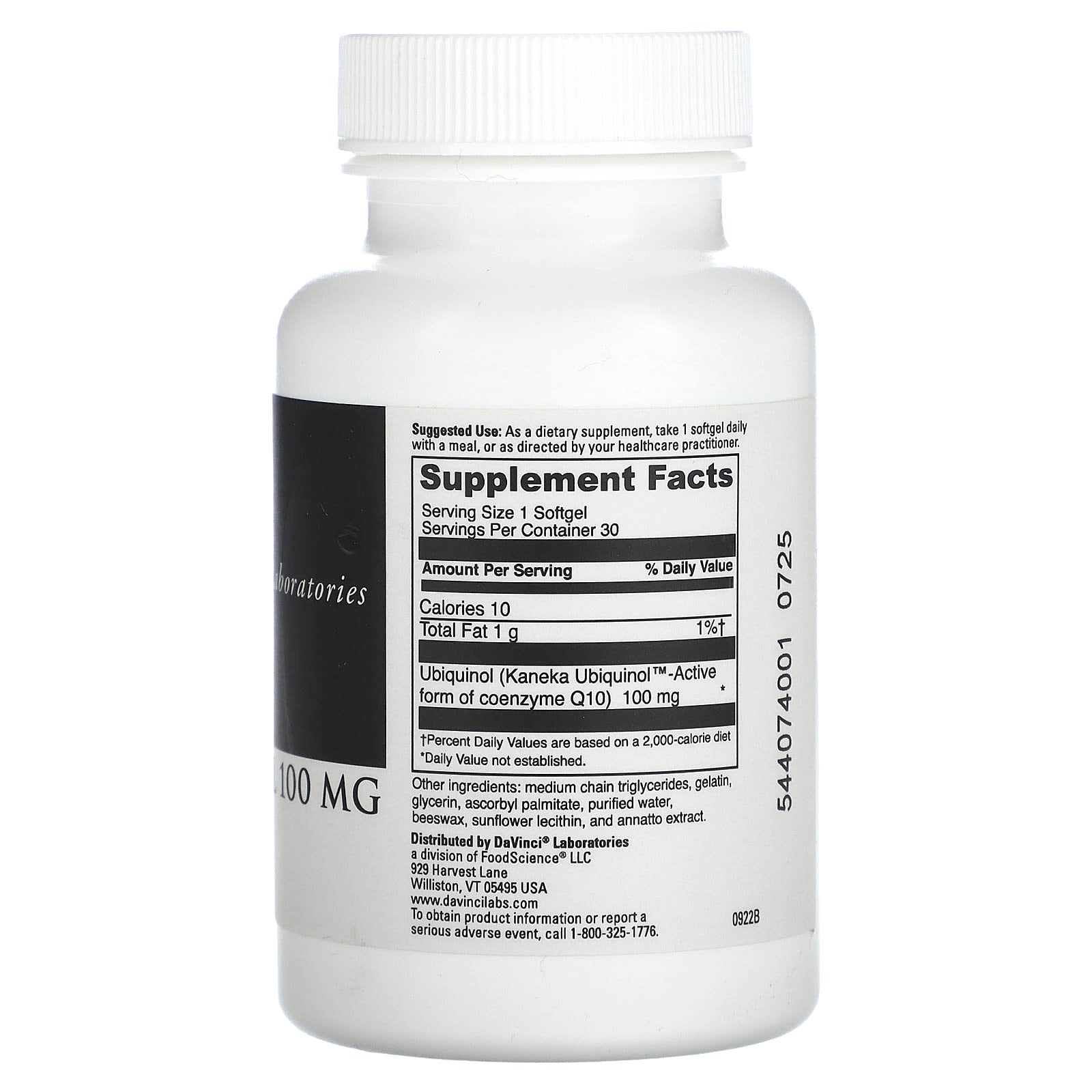 Ubiquinol 100mg - Enhanced Energy & Antioxidant Support - Image 2