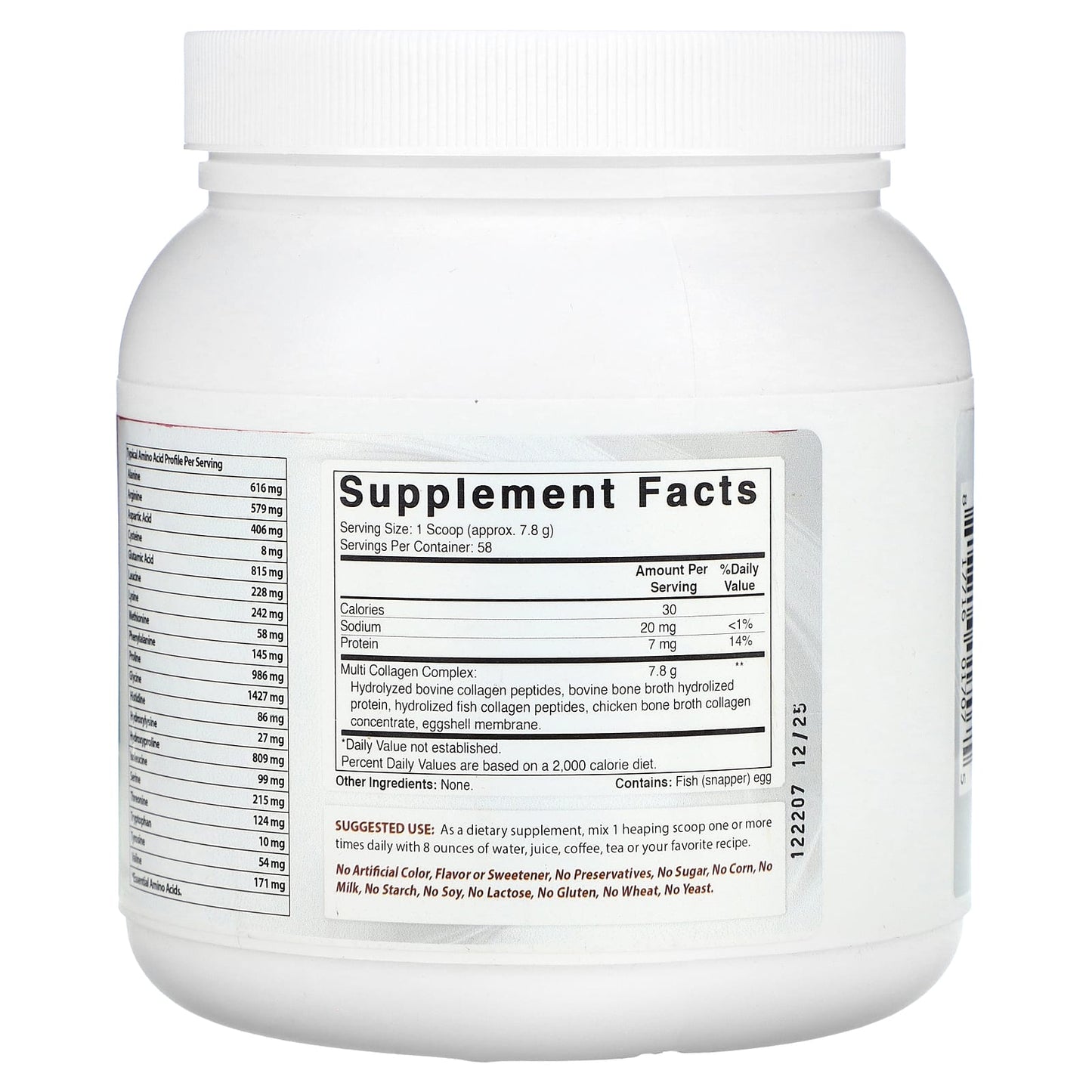 Best Naturals Multi Collagen Peptides, 1 lb (454 g) - Supports Healthy Skin, Joints & Hair - Image 2