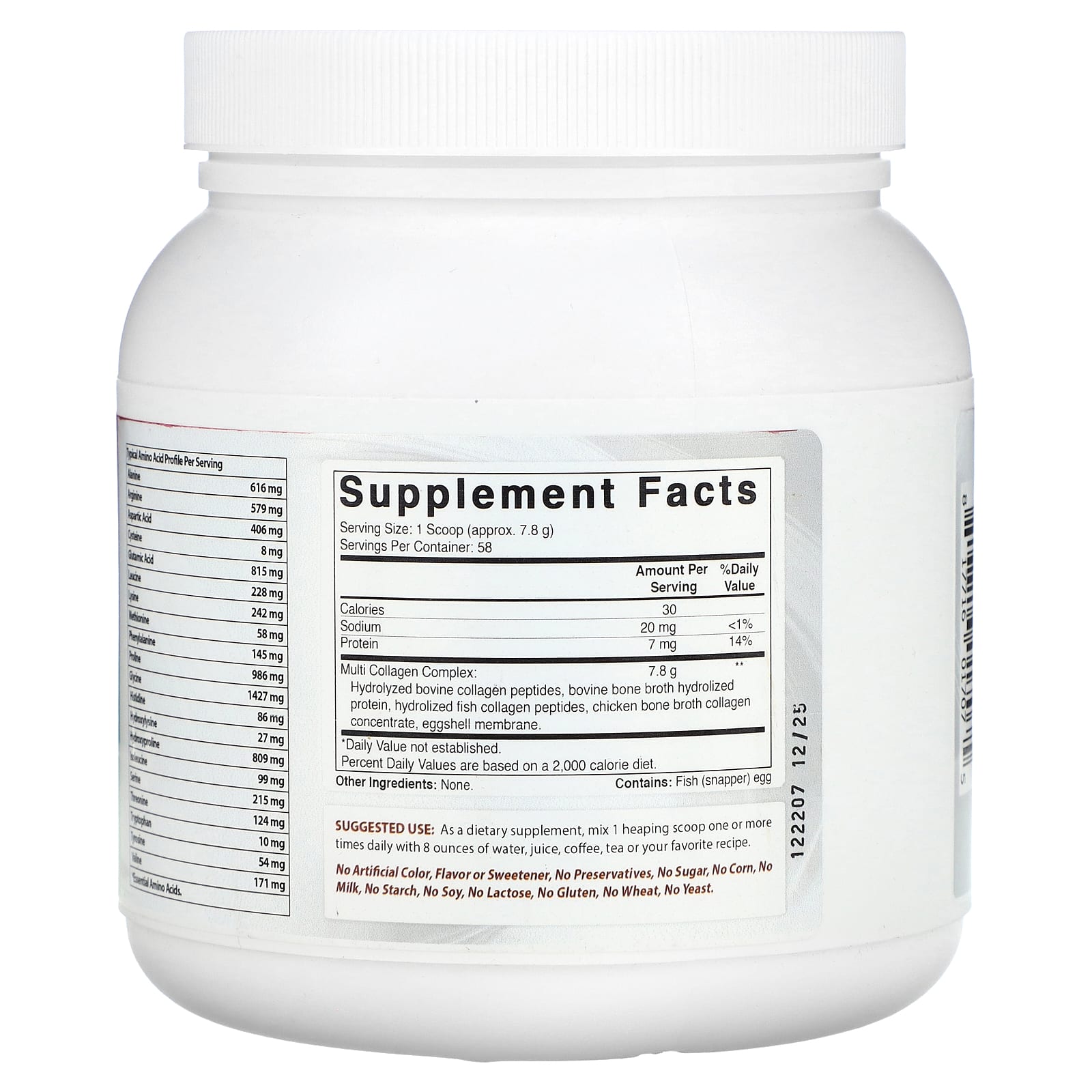 Best Naturals Multi Collagen Peptides, 1 lb (454 g) - Supports Healthy Skin, Joints & Hair - Image 2