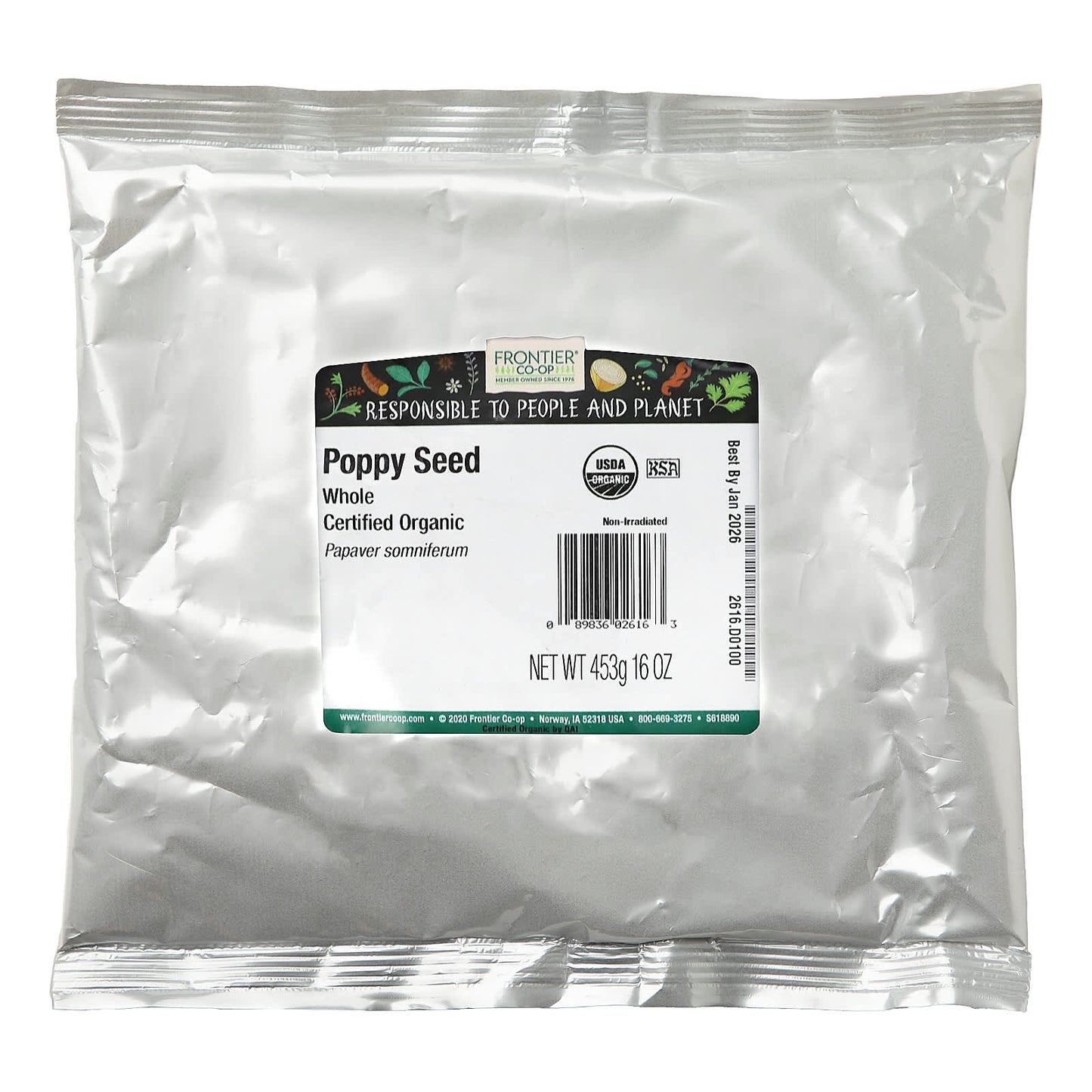 Organic Whole Poppy Seed by Frontier Co-op - 16 oz - Image 2