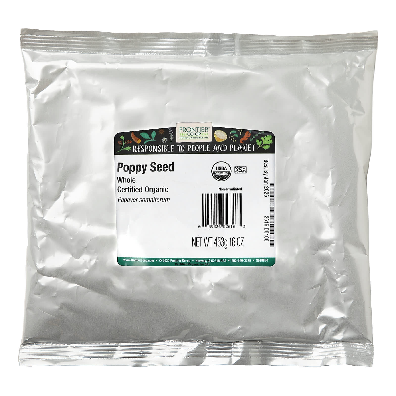 Organic Whole Poppy Seed by Frontier Co-op - 16 oz - Image 2