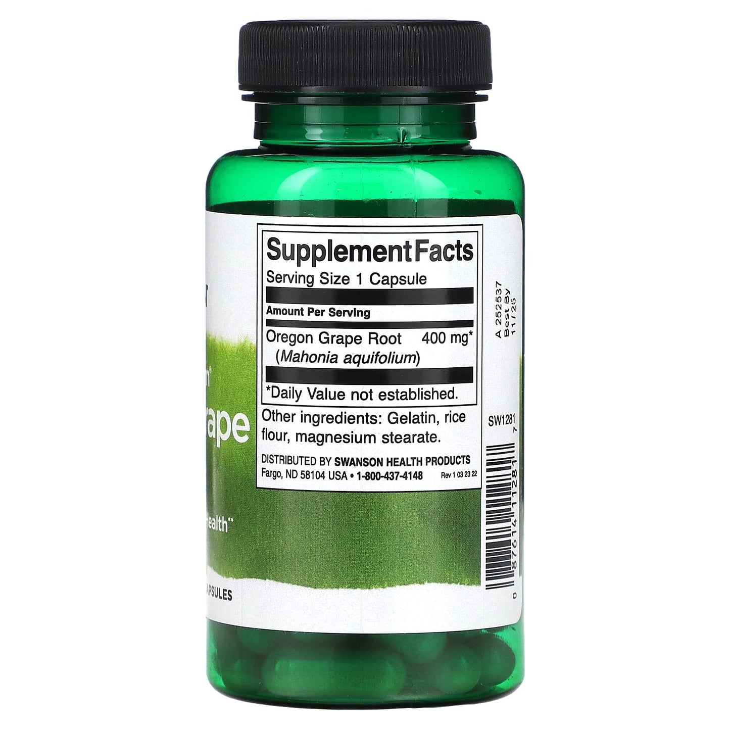Swanson, Full Spectrum Oregon Grape, 400 mg, 60 Capsules - Image 2