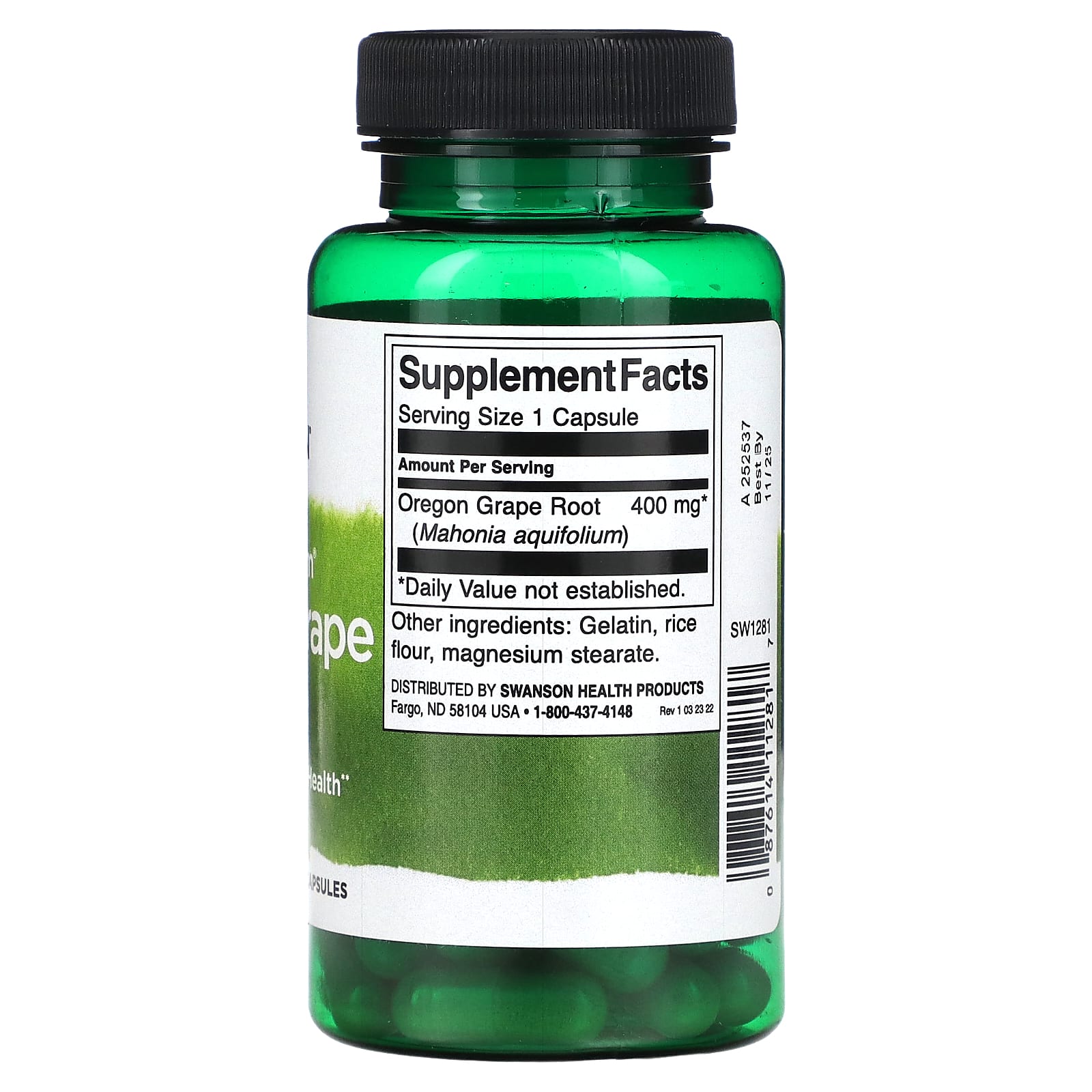 Swanson, Full Spectrum Oregon Grape, 400 mg, 60 Capsules - Image 2