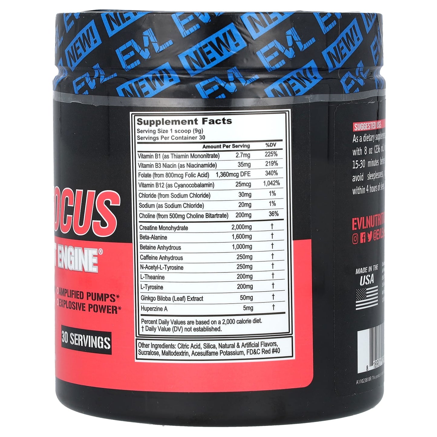 EVLution Nutrition ENGN Focus Pre-Workout Supplement for Maximum Energy & Strength - Image 2
