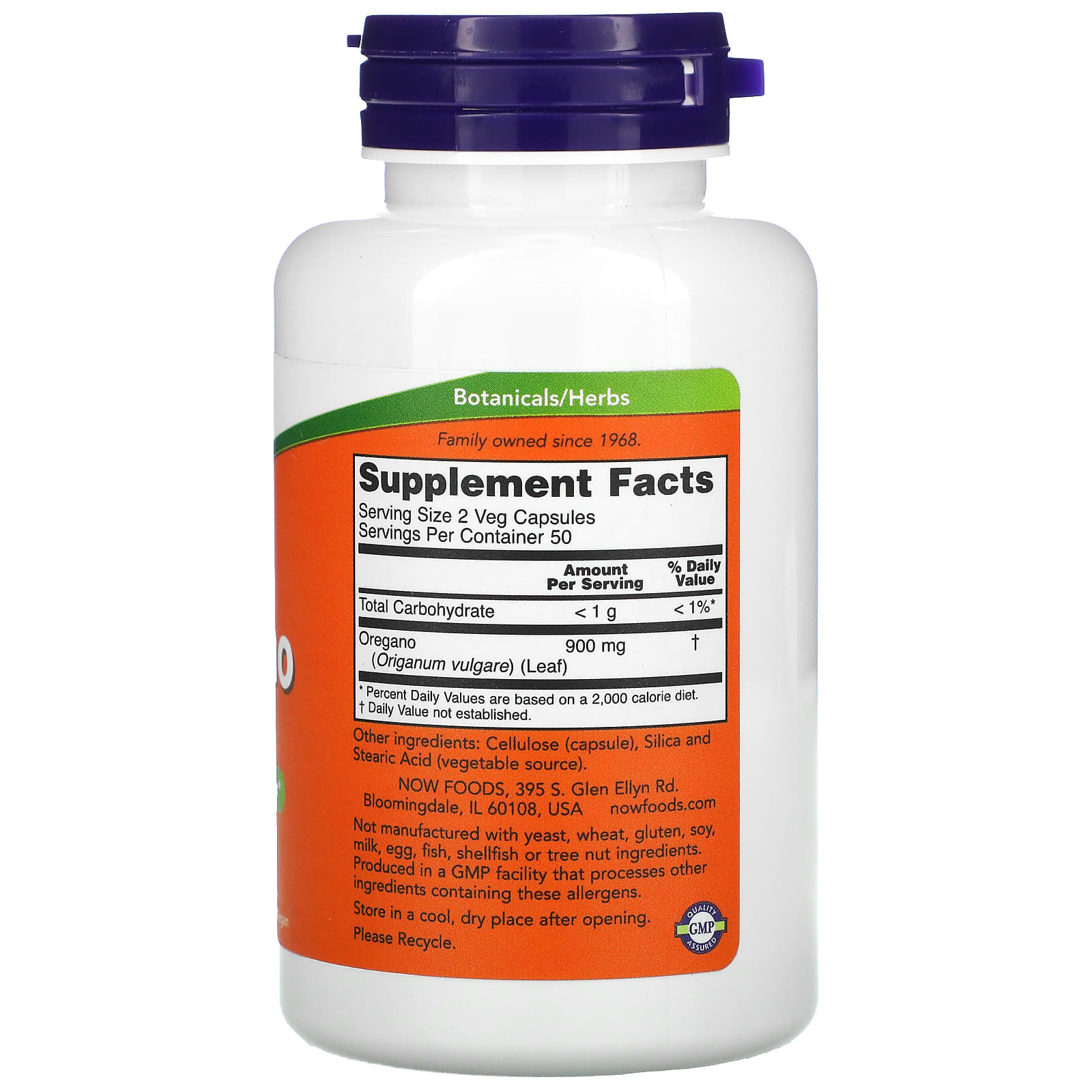 NOW Foods, Oregano, 100 Veg Capsules (450 mg per Capsule)