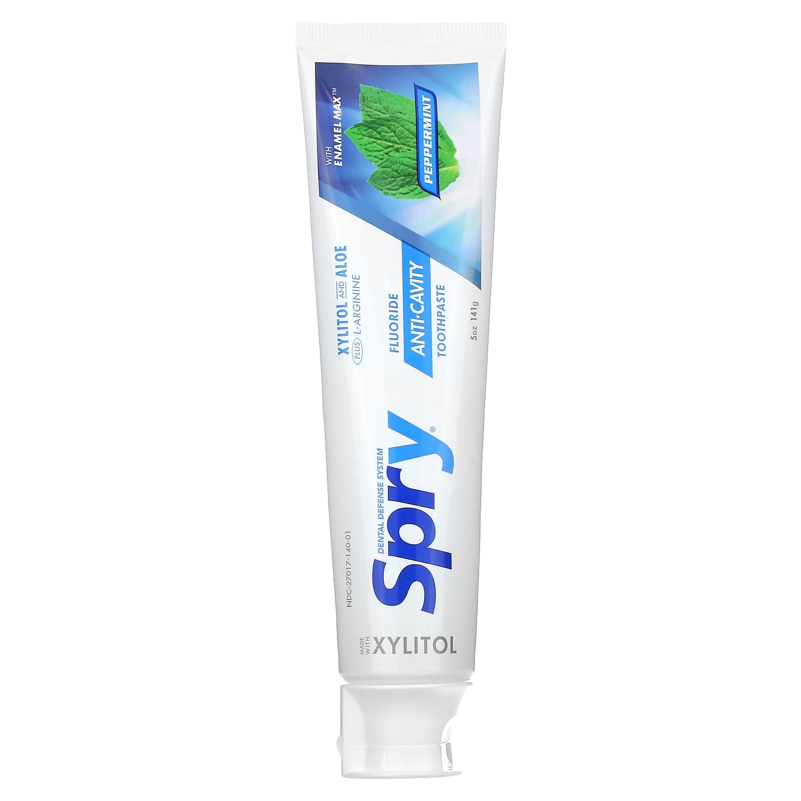 Xlear, Spry Toothpaste, Anti-Cavity with Fluoride, Peppermint, 5 oz (141 g) - Image 1